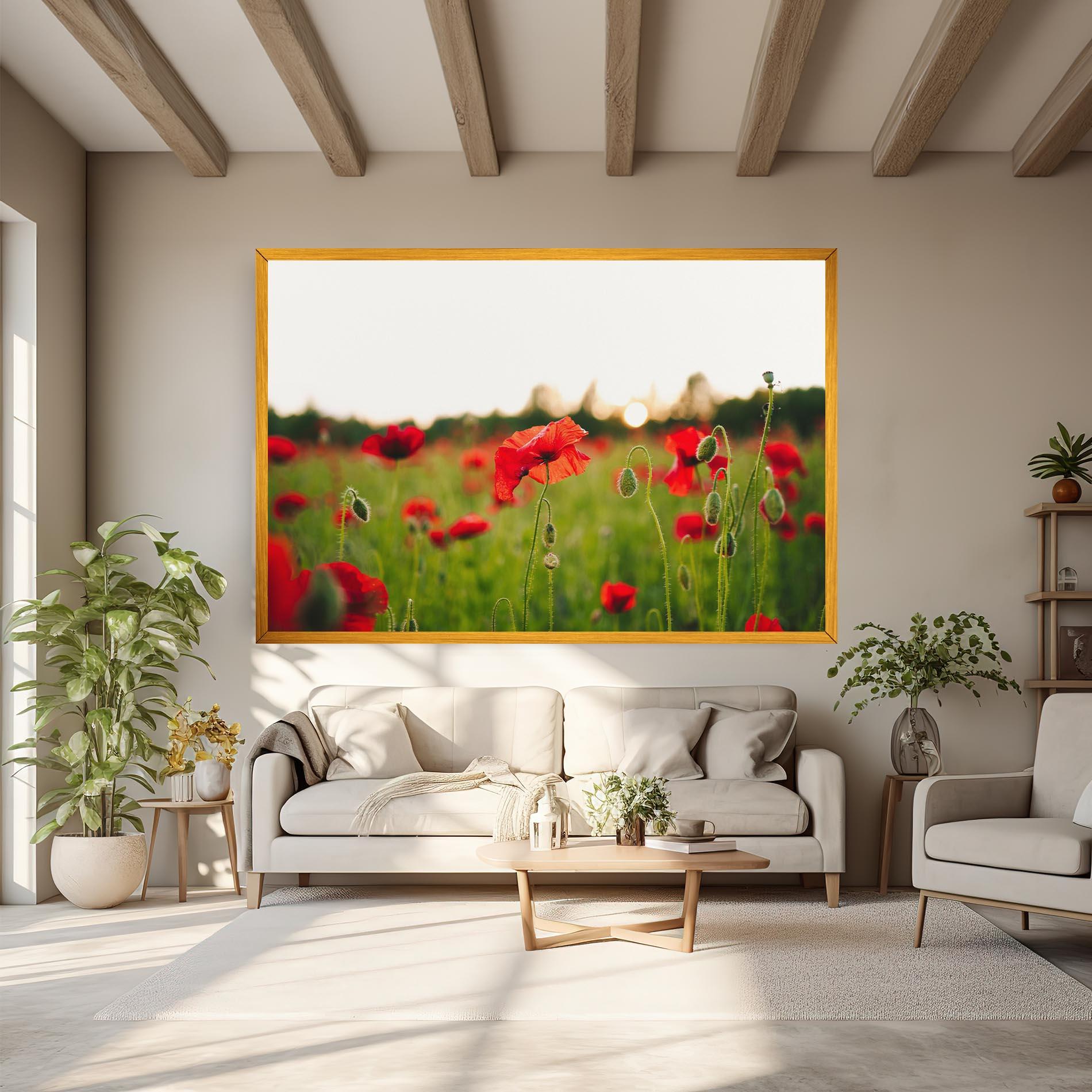 Tablou Canvas Poppies Field mockup 6