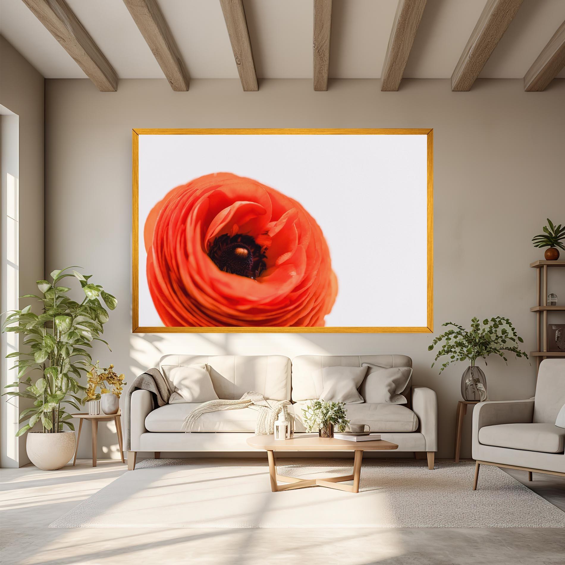 Tablou Canvas Pretty Red Poppy mockup 6