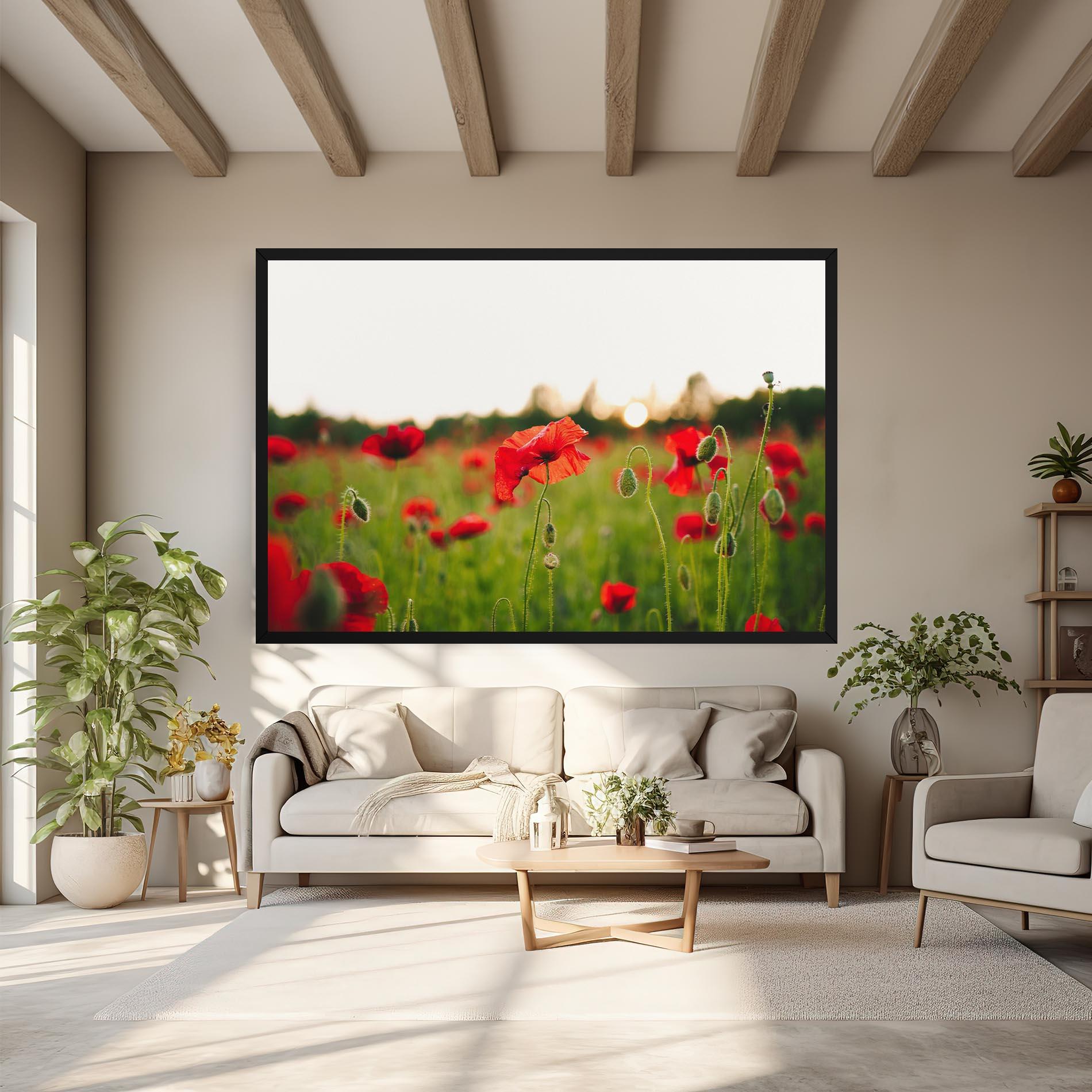 Tablou Canvas Poppies Field mockup 6