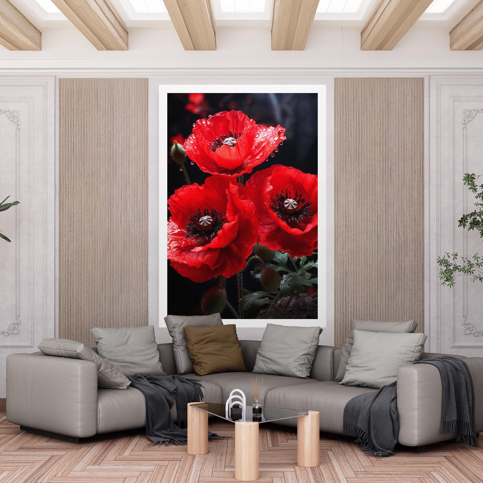 Tablou Canvas Red Poppy mockup 6