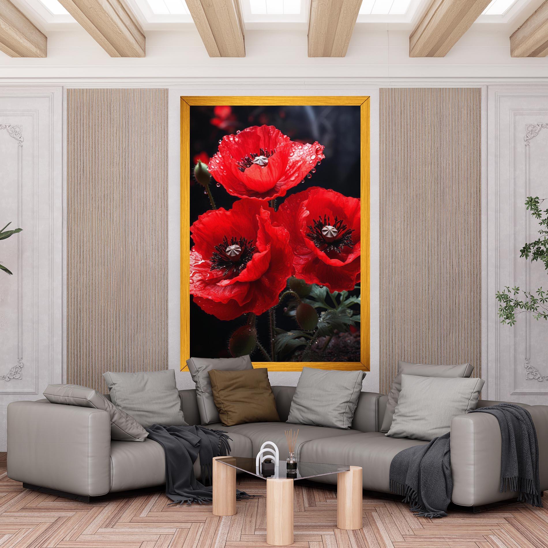 Tablou Canvas Red Poppy mockup 6