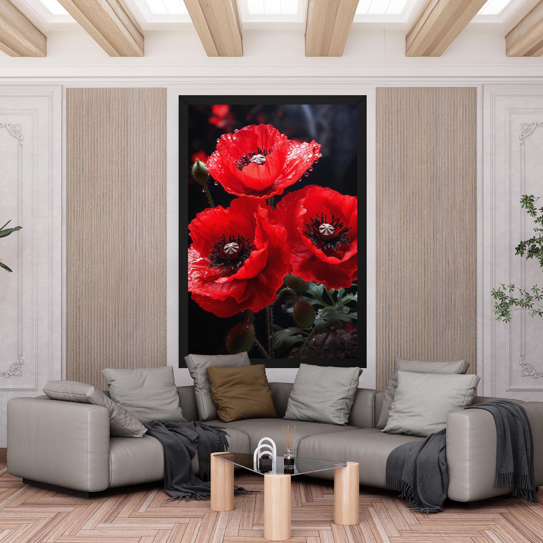 Tablou Canvas Red Poppy mockup 6