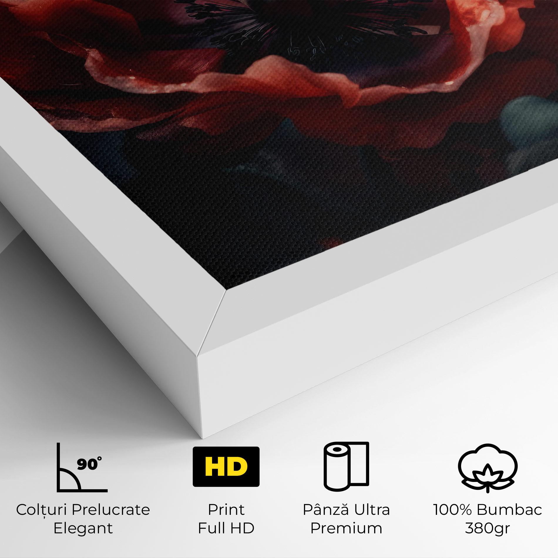 Tablou Canvas Dark Shade Poppy mockup 4