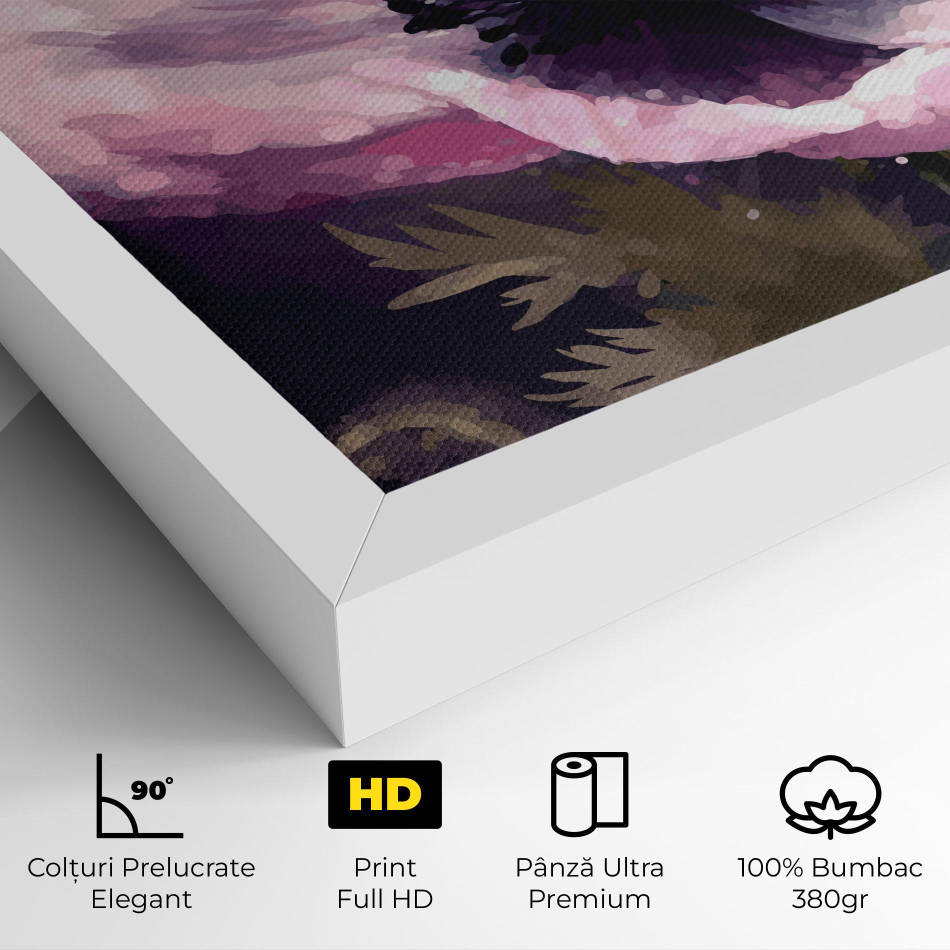 Tablou Canvas Pretty Pink Poppy mockup 4