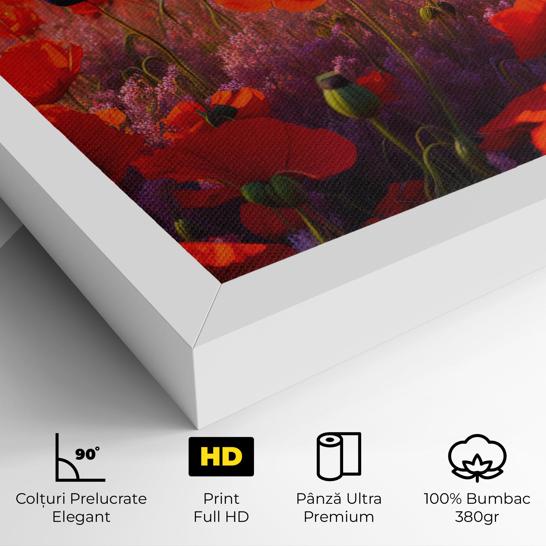 Tablou Canvas Wild Poppies mockup 4