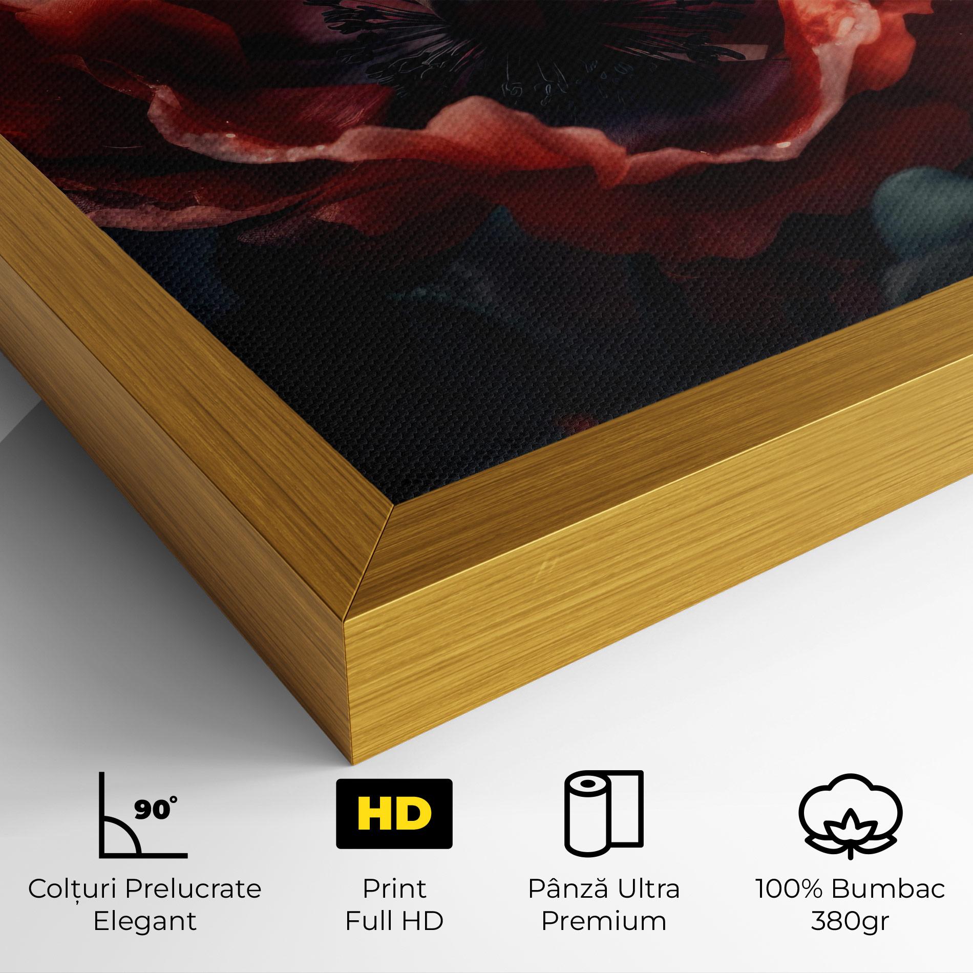 Tablou Canvas Dark Shade Poppy mockup 4