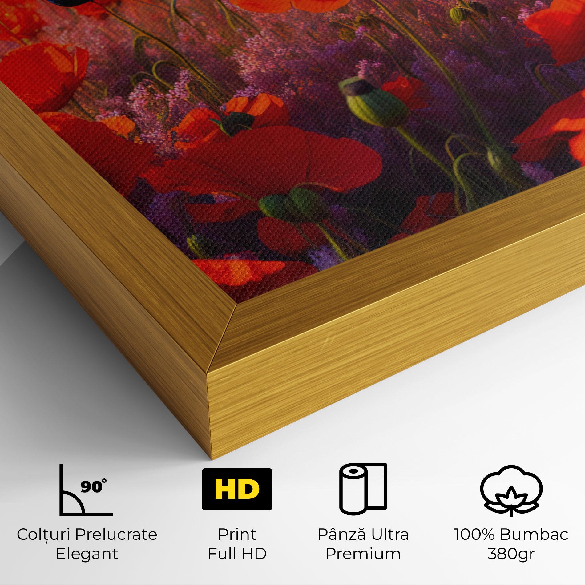 Tablou Canvas Wild Poppies mockup 4