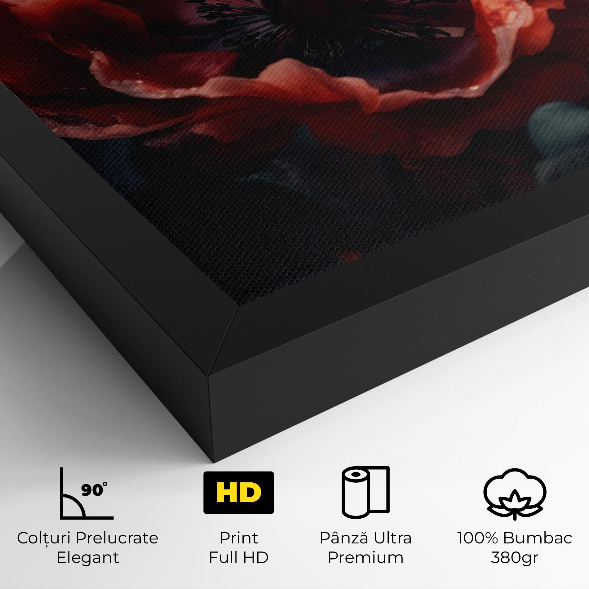Tablou Canvas Dark Shade Poppy mockup 4