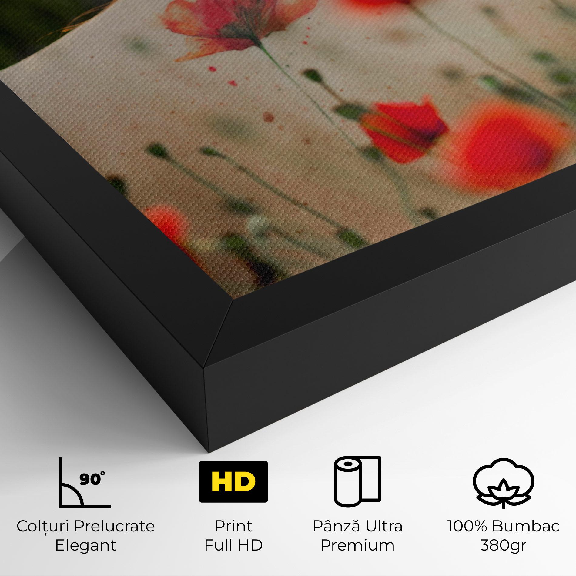 Tablou Canvas Poppy Tattoo mockup 4