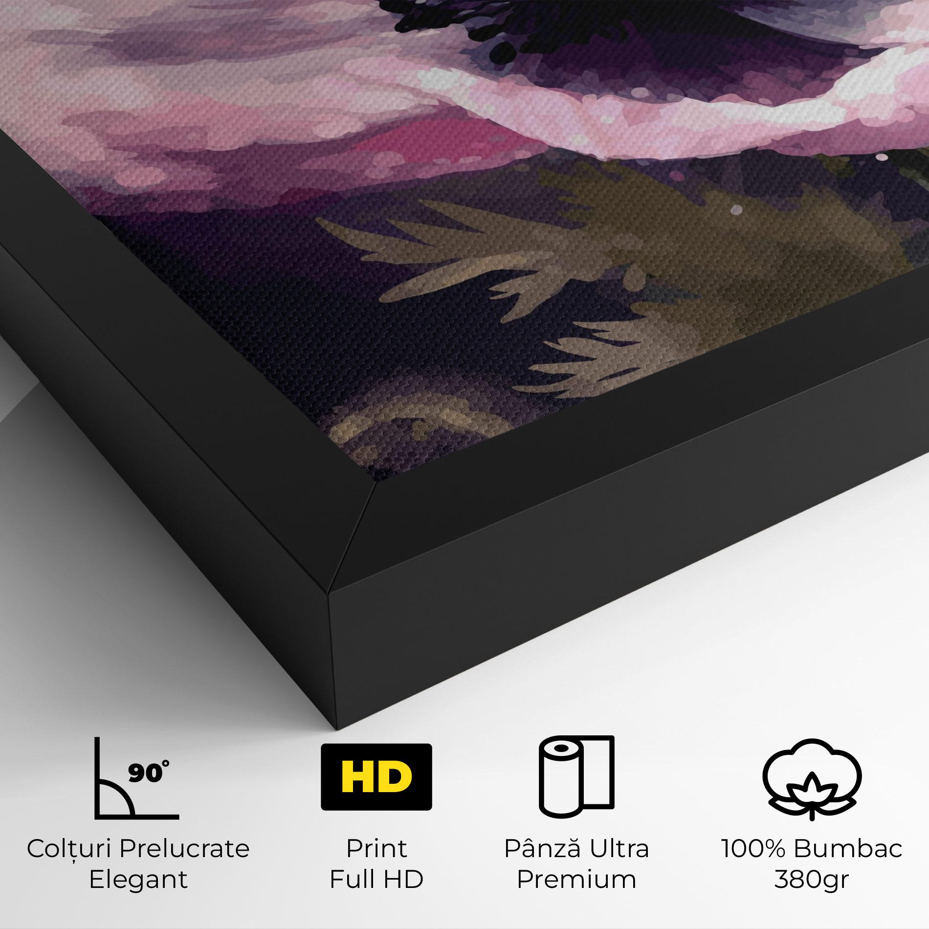 Tablou Canvas Pretty Pink Poppy mockup 4