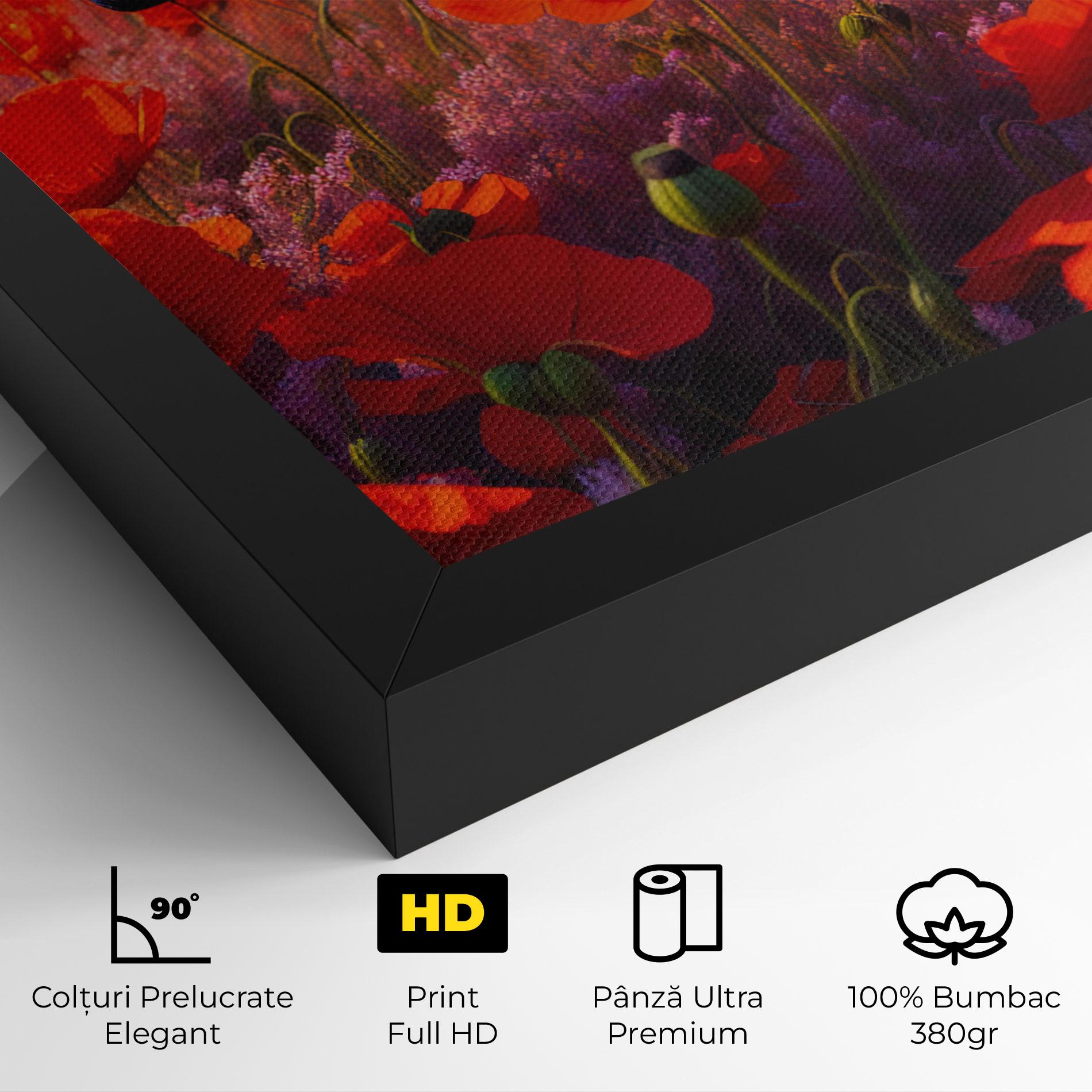 Tablou Canvas Wild Poppies mockup 4