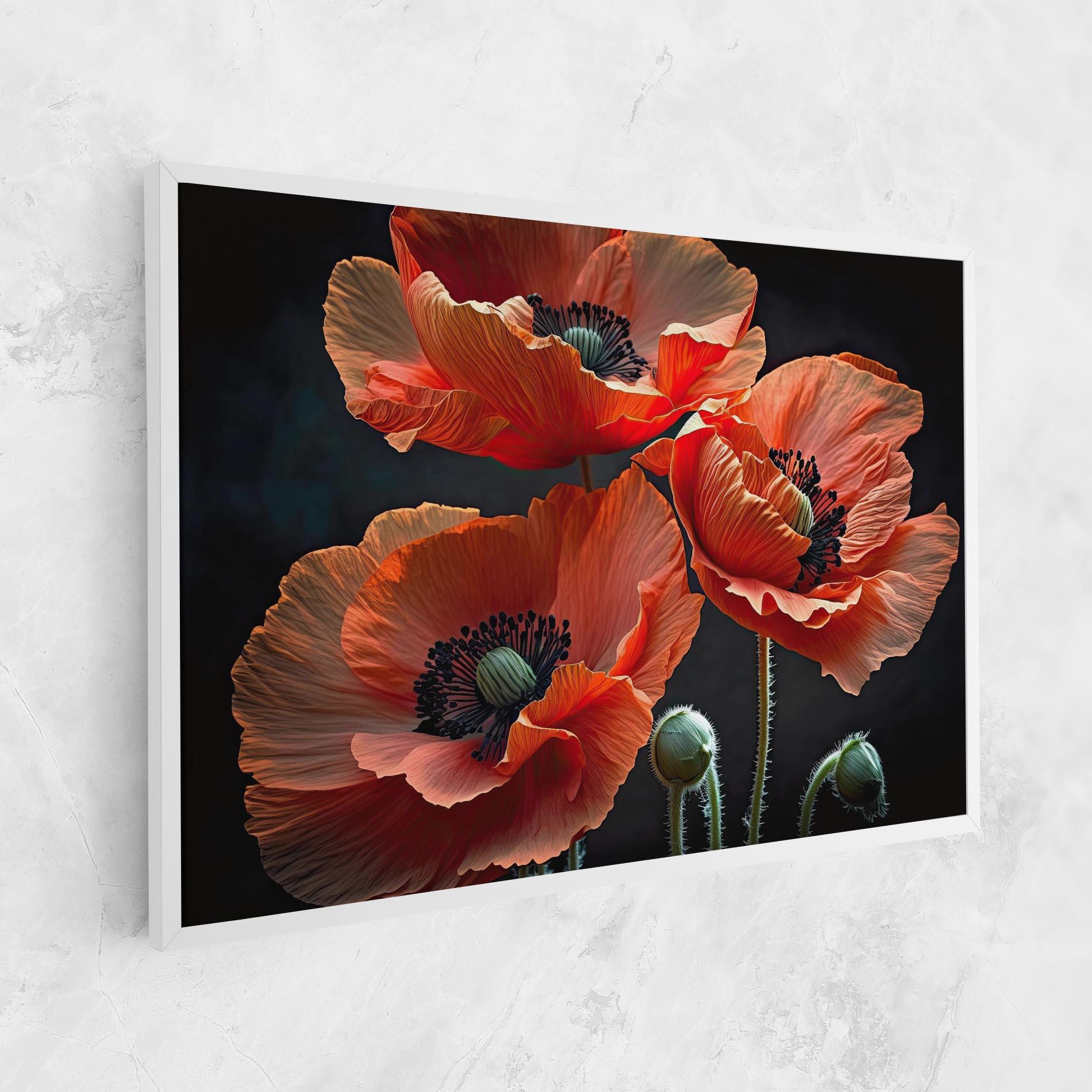 Tablou Canvas 3 Poppies mockup 1