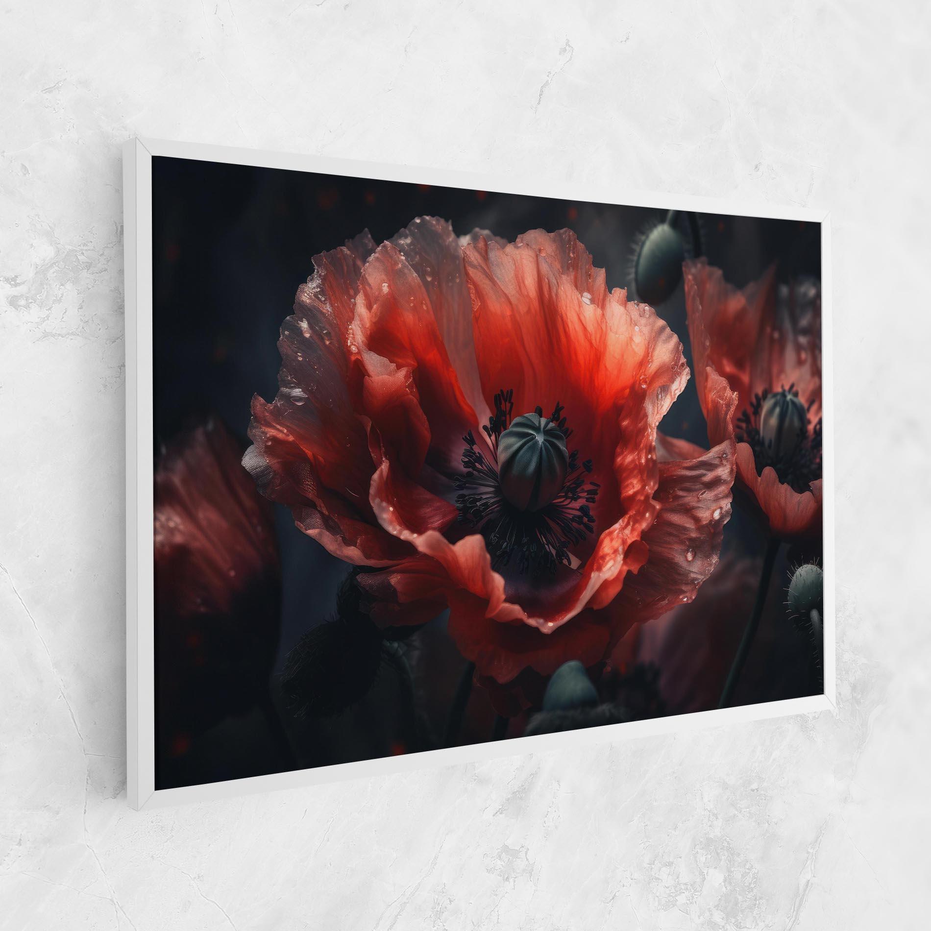 Tablou Canvas Dark Shade Poppy mockup 1