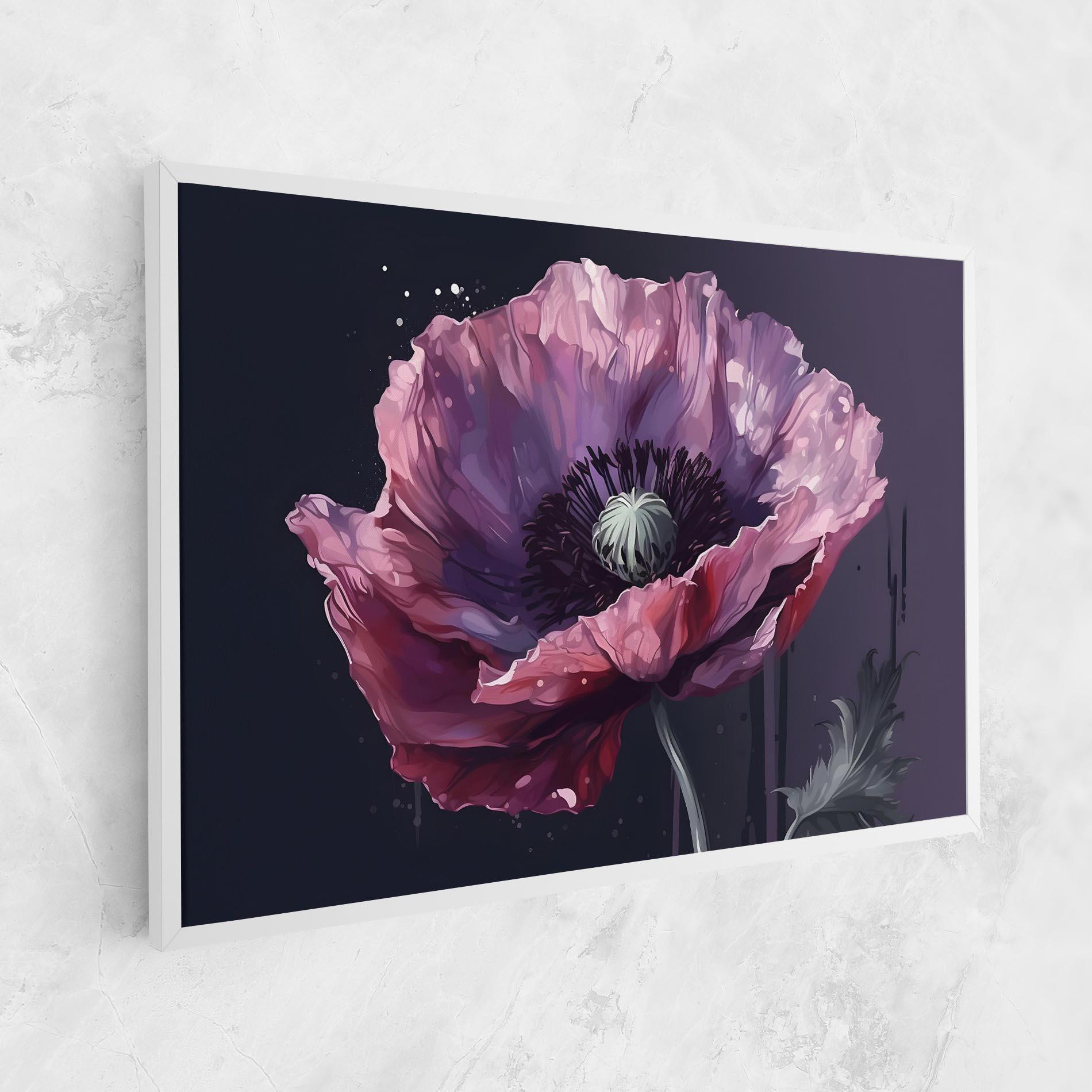 Tablou Canvas Light Purple Poppy mockup 1