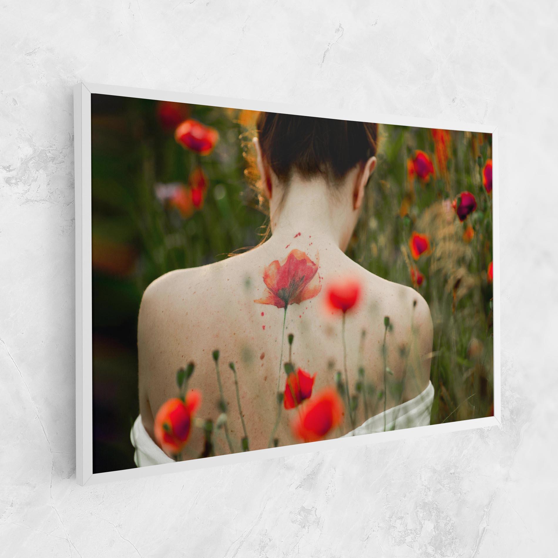 Tablou Canvas Poppy Tattoo mockup 1