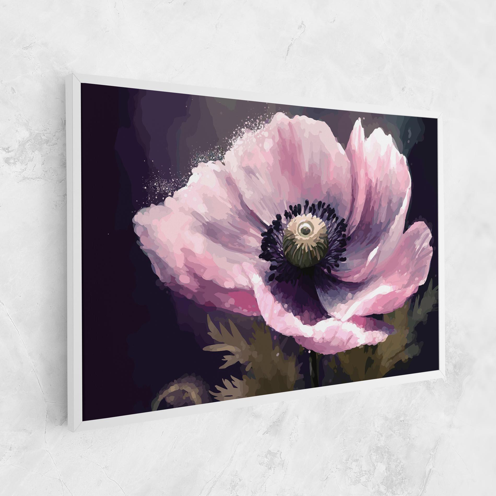 Tablou Canvas Pretty Pink Poppy mockup 1