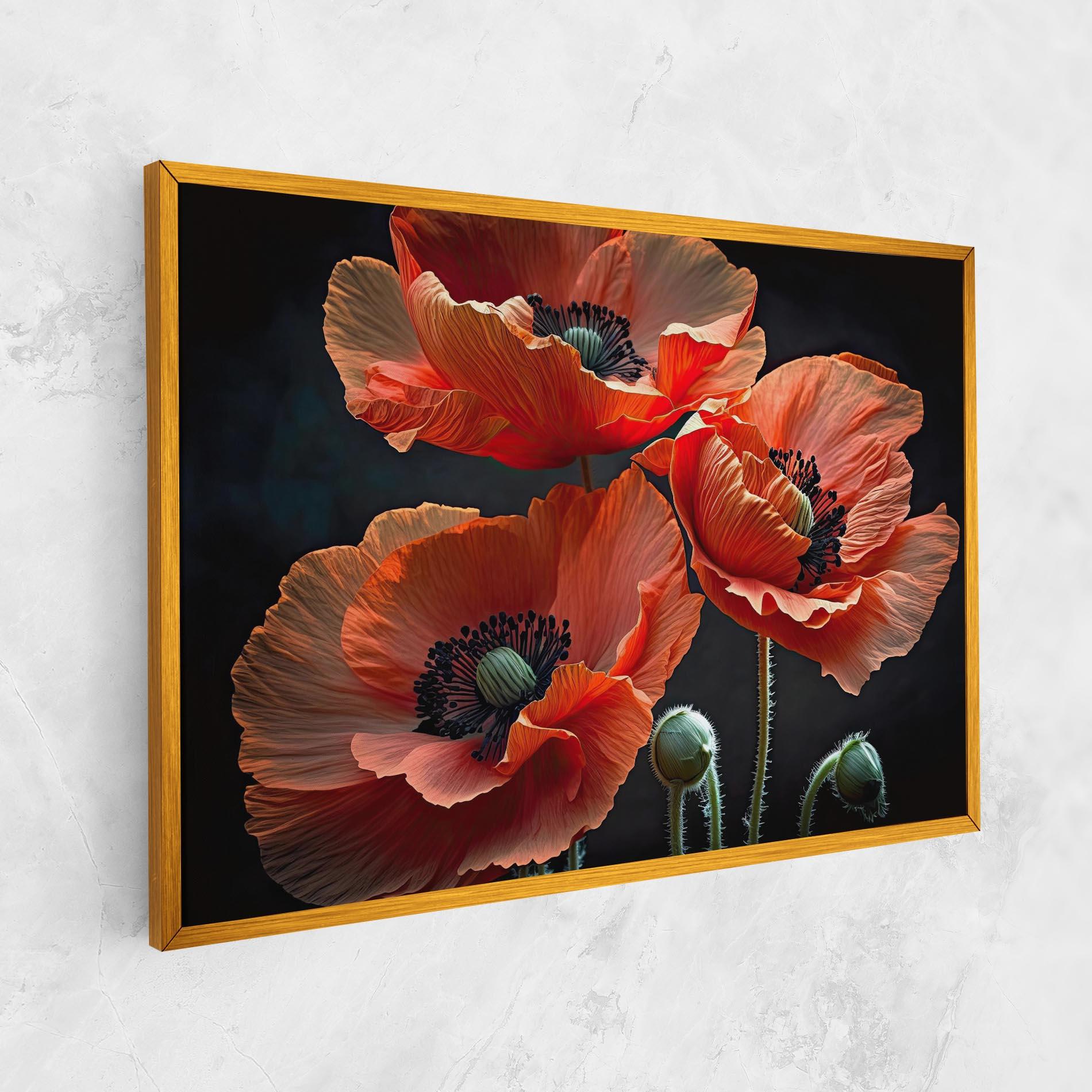 Tablou Canvas 3 Poppies mockup 1