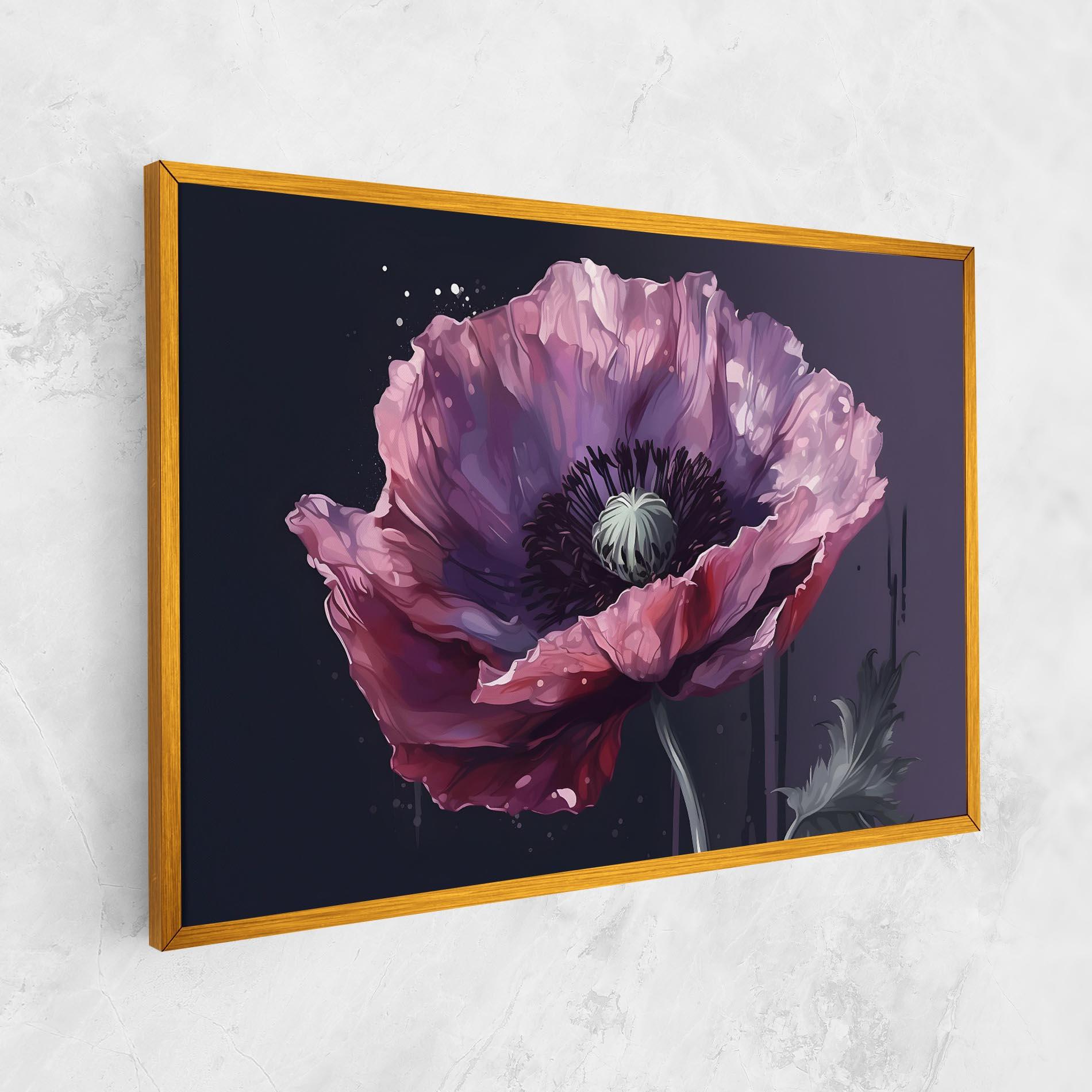 Tablou Canvas Light Purple Poppy mockup 1