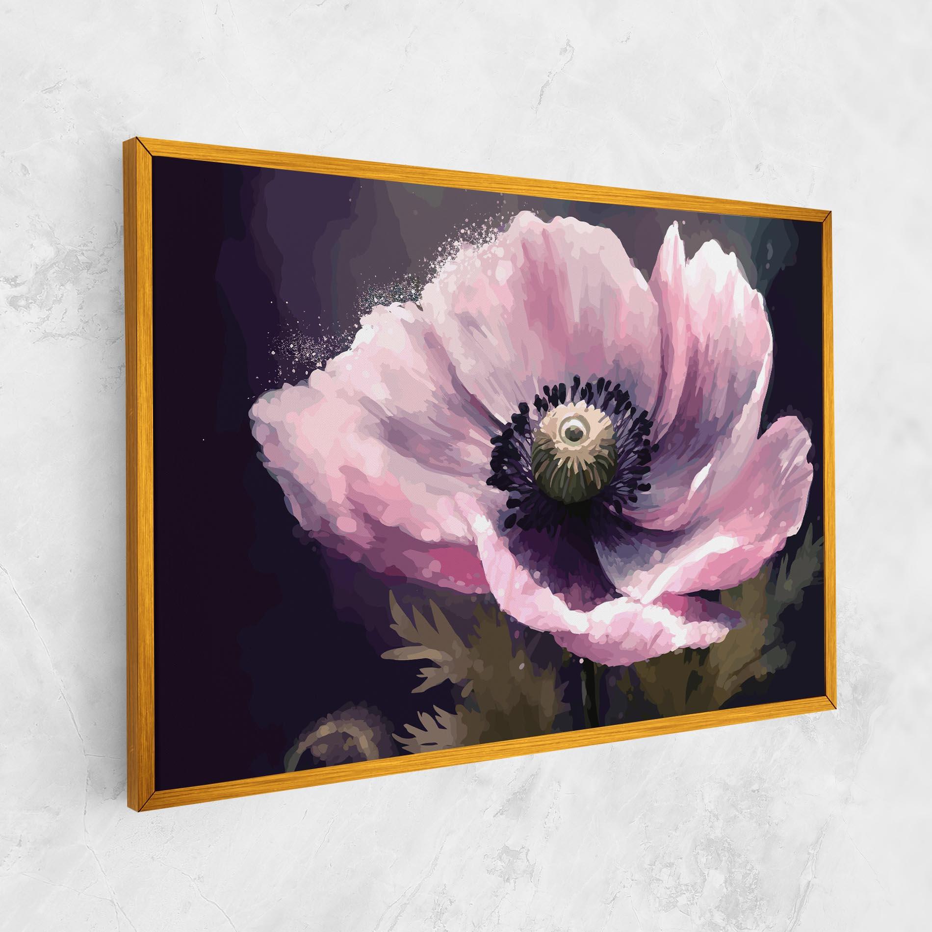 Tablou Canvas Pretty Pink Poppy mockup 1