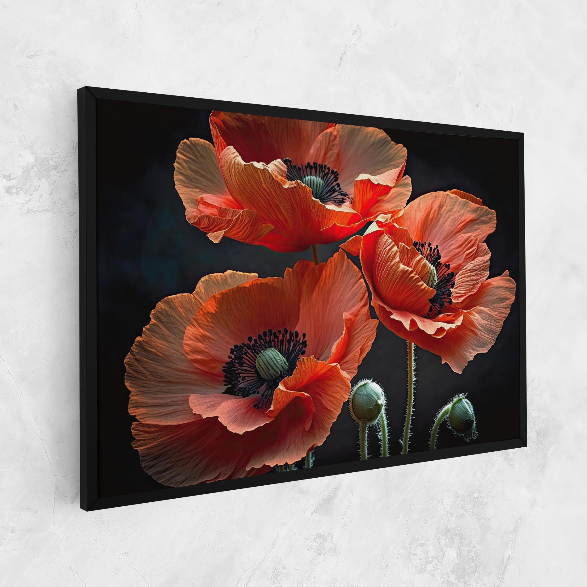 Tablou Canvas 3 Poppies mockup 1