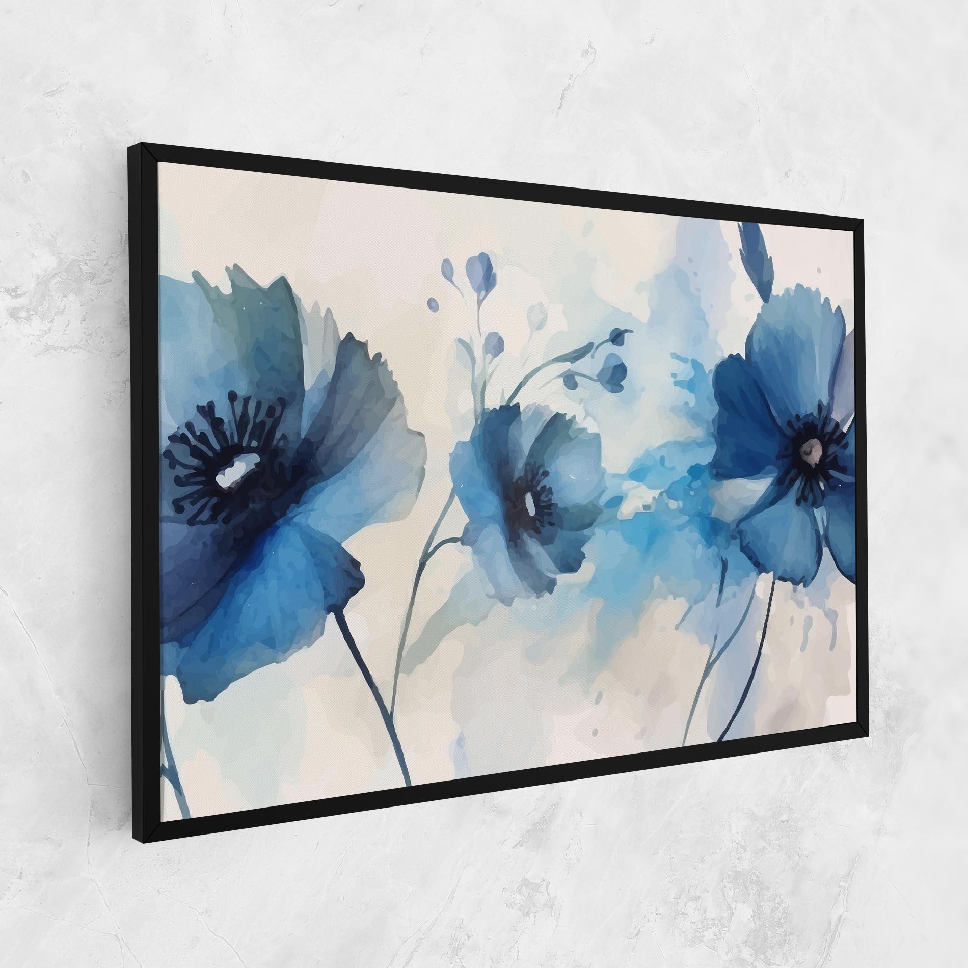 Tablou Canvas Blue Poppies mockup 1