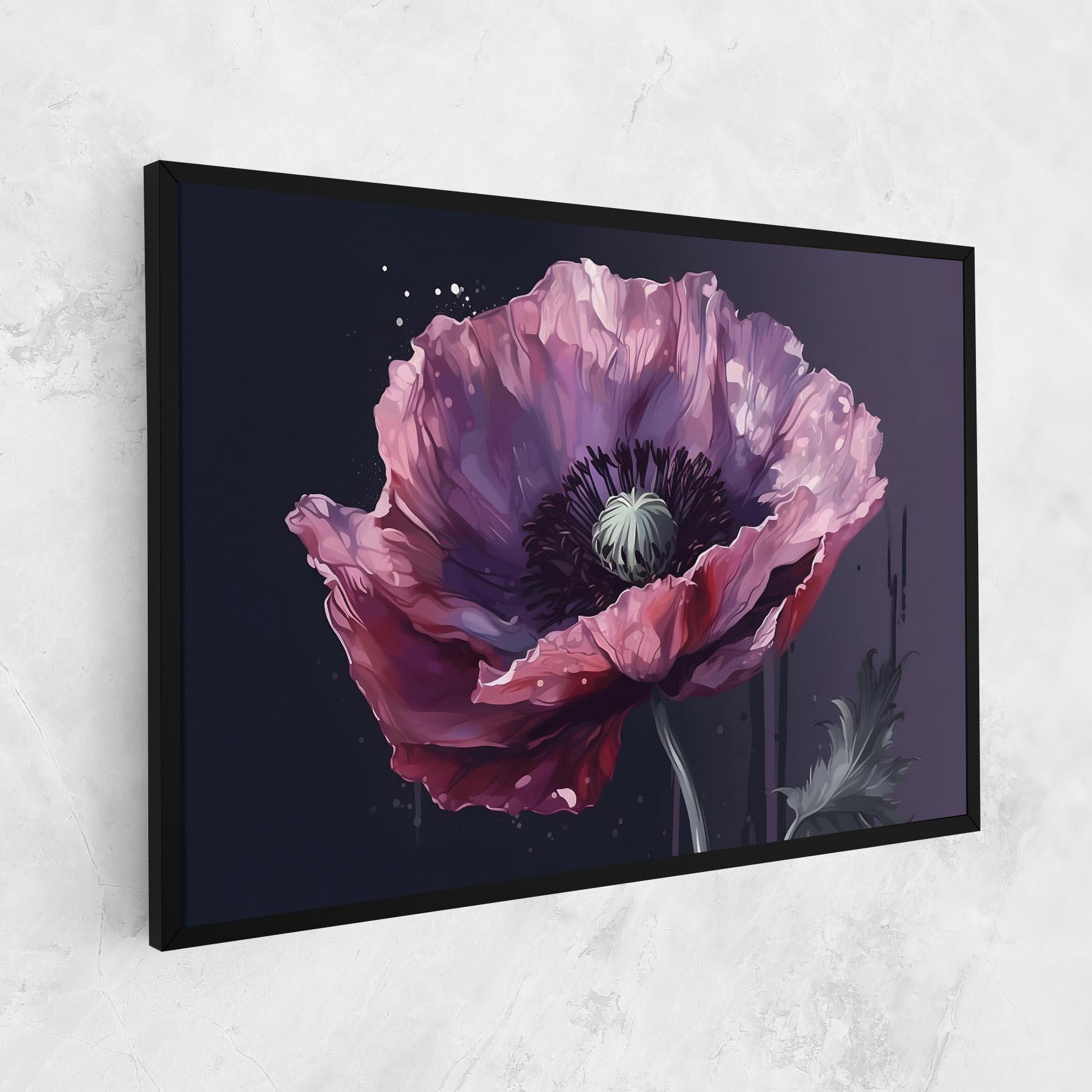 Tablou Canvas Light Purple Poppy mockup 1