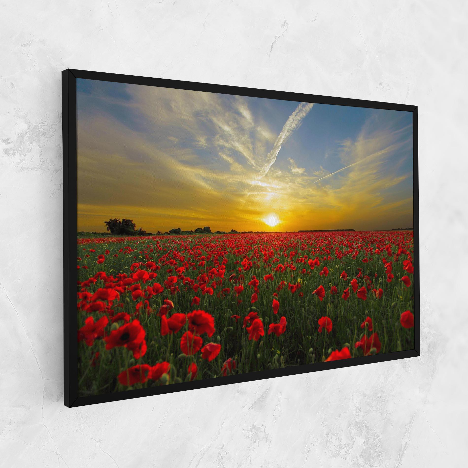 Tablou Canvas Poppies Sunset mockup 1