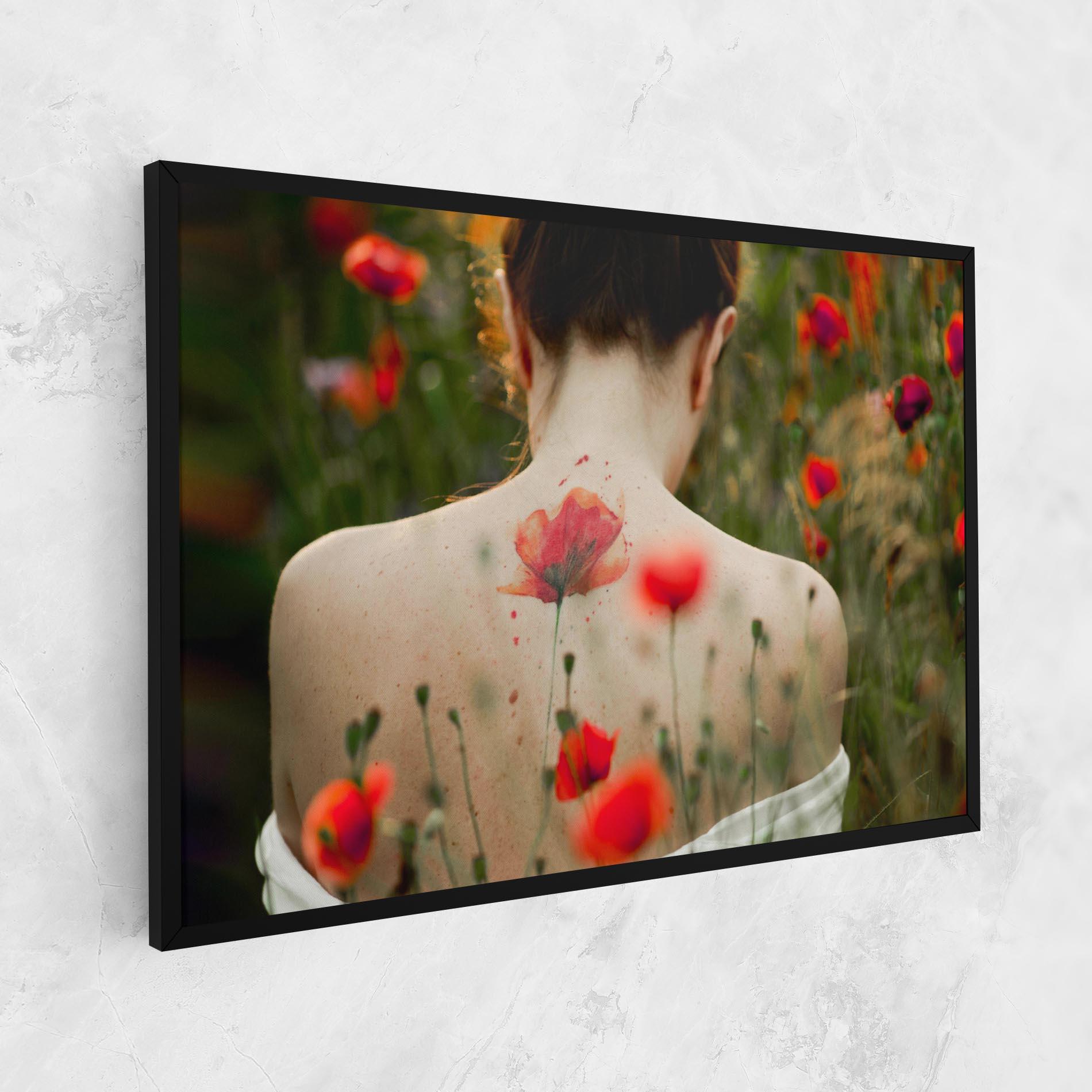 Tablou Canvas Poppy Tattoo mockup 1