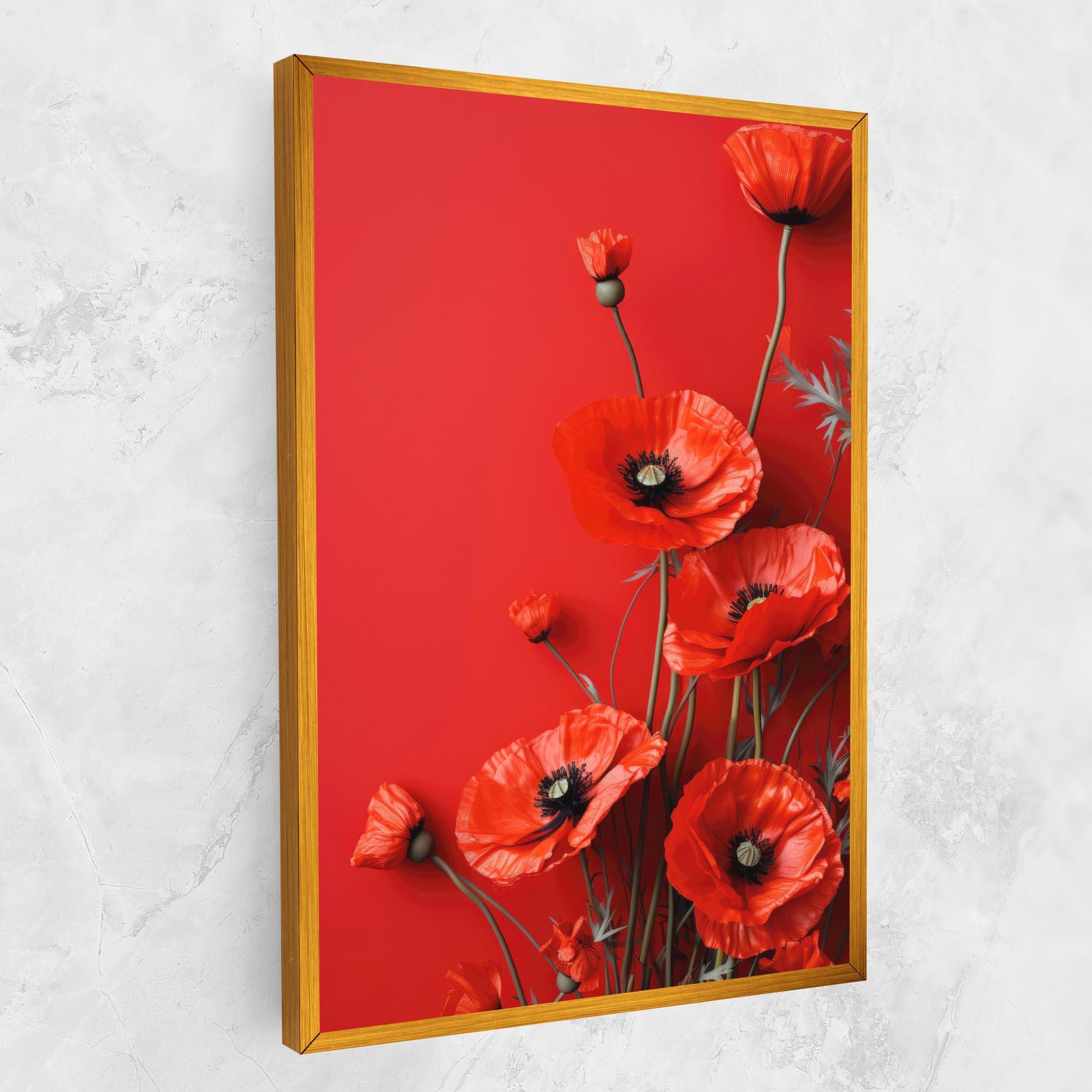 Tablou Canvas Poppies On The Table mockup 1