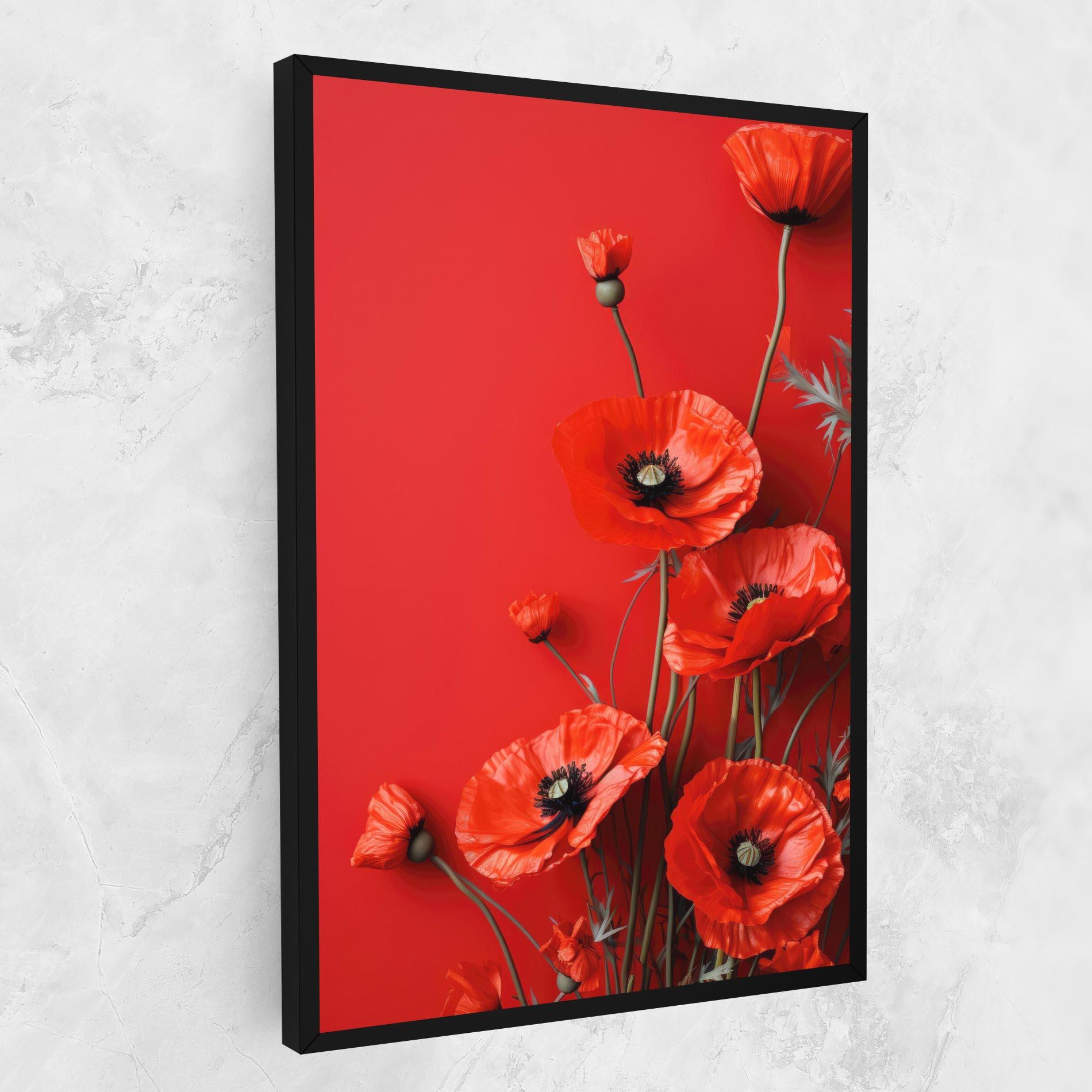 Tablou Canvas Poppies On The Table mockup 1