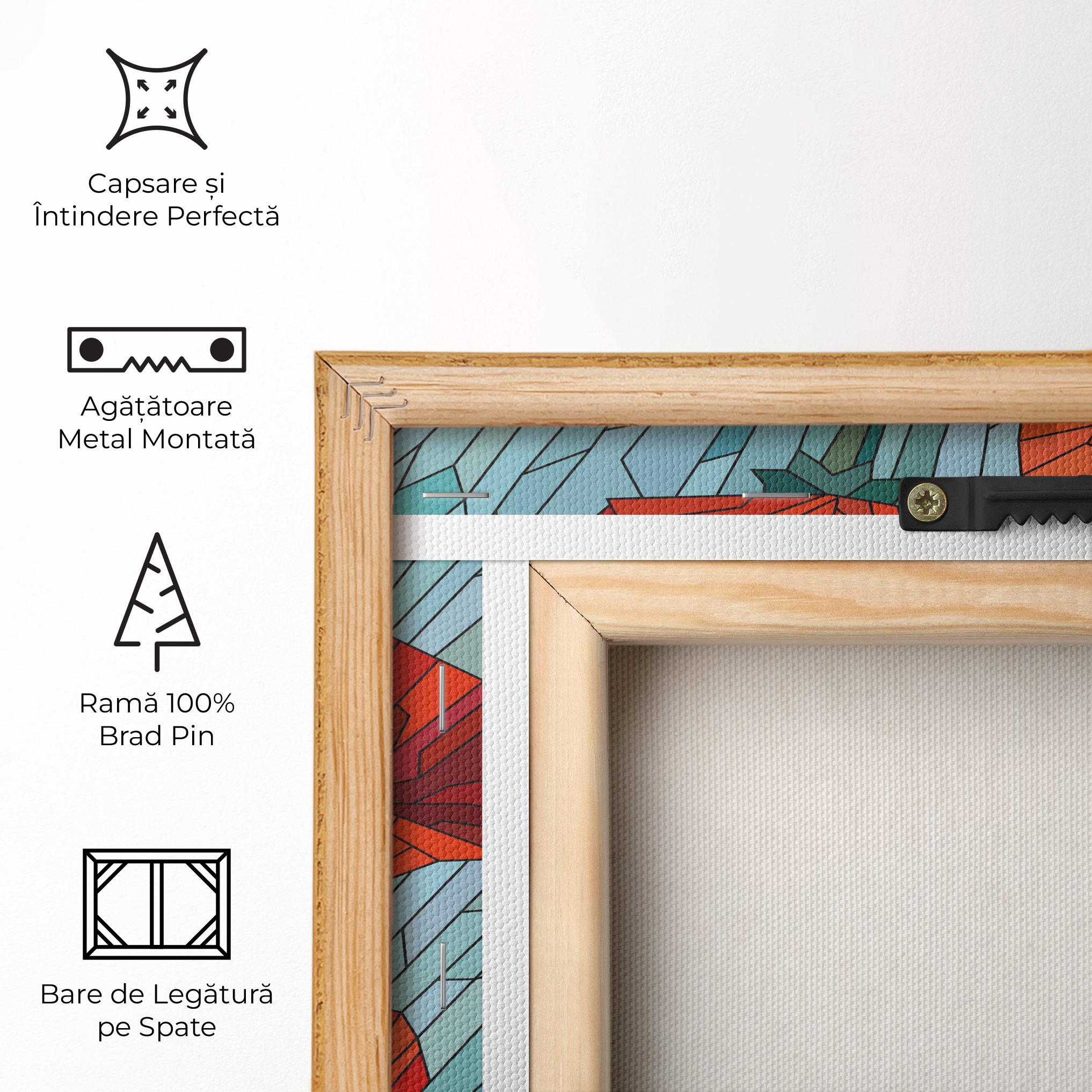 Tablou Canvas Blue Glass Poppy mockup 5