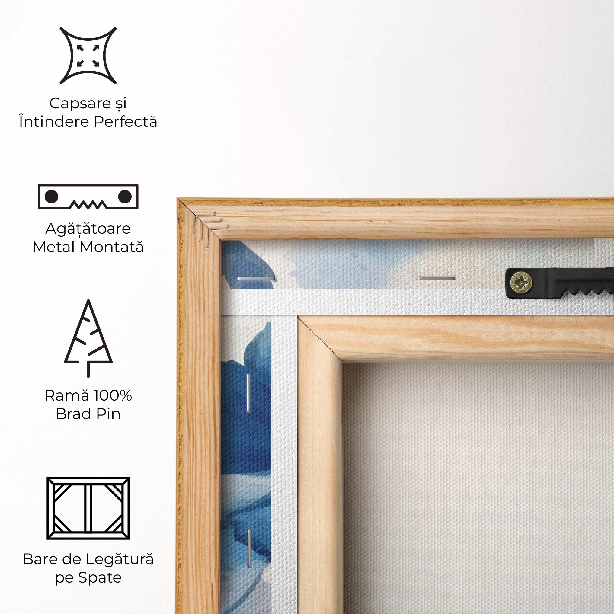 Tablou Canvas Blue Poppies mockup 5