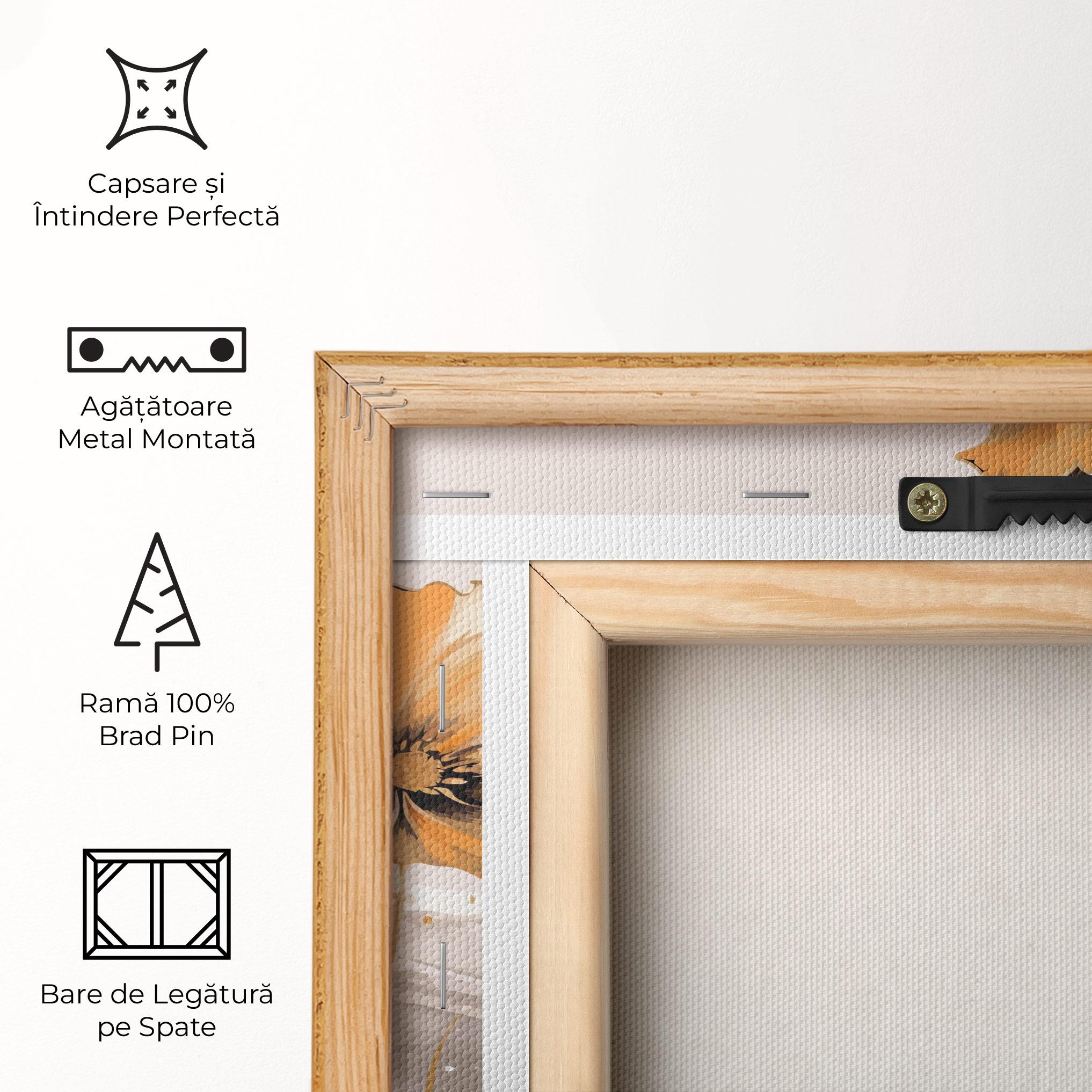 Tablou Canvas Gold Black Poppy mockup 5