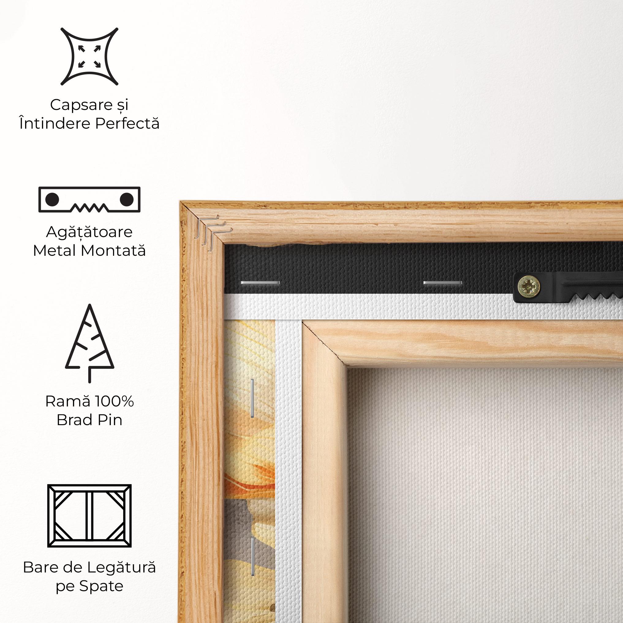 Tablou Canvas Gold Poppy Black mockup 5