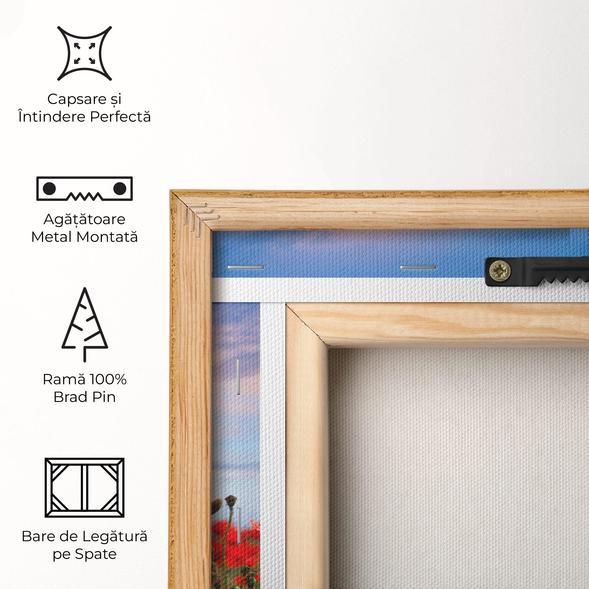 Tablou Canvas Poppy Field mockup 5