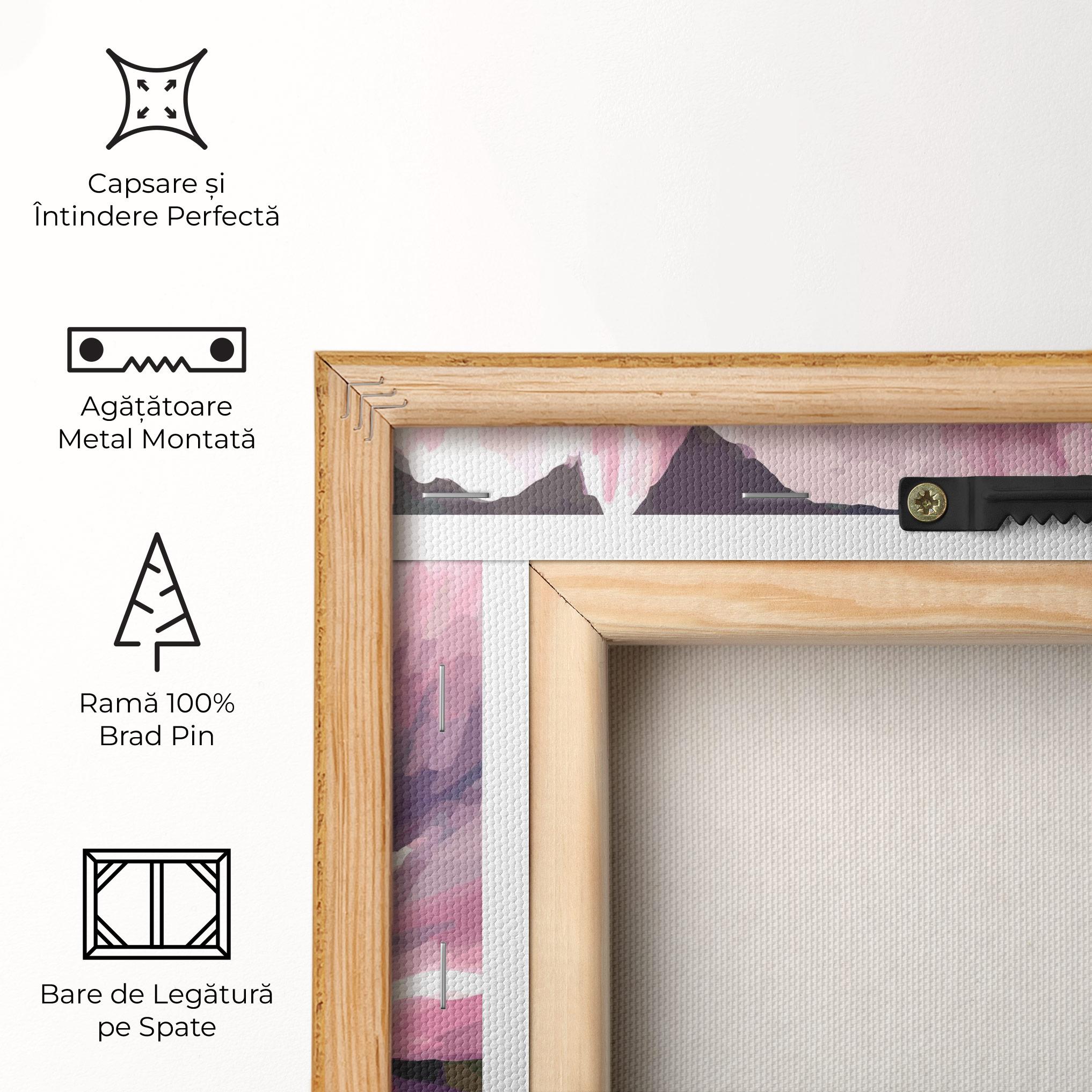 Tablou Canvas Pretty Pink Poppy mockup 5