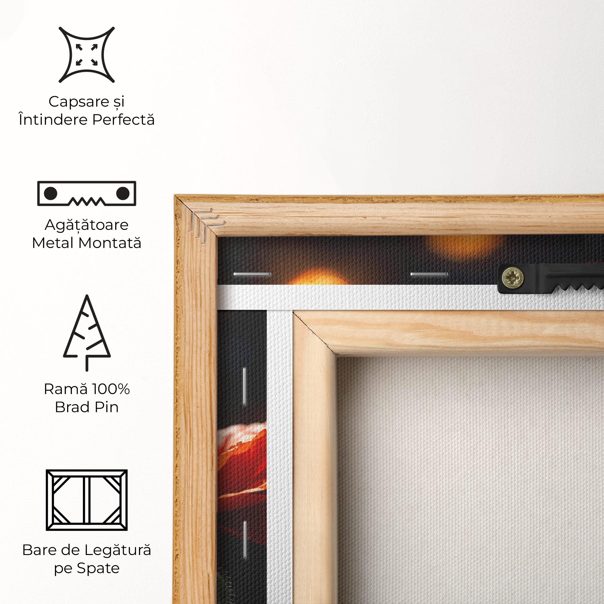 Tablou Canvas Red Poppy Close Up mockup 5