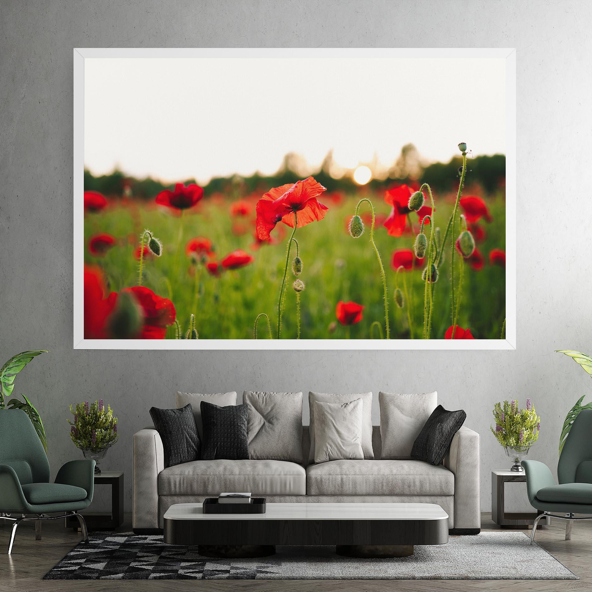 Tablou Canvas Poppies Field mockup 7