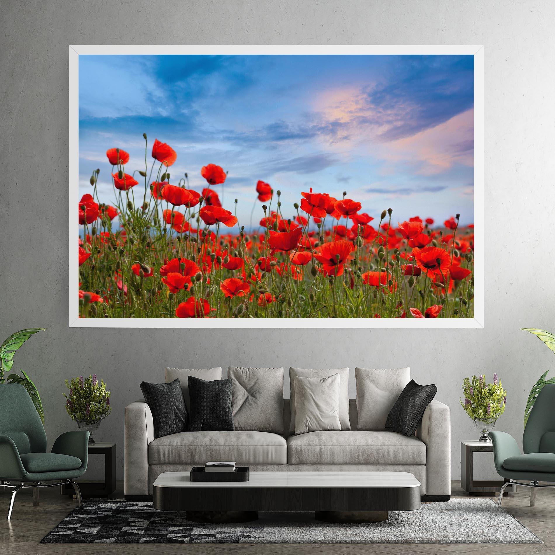 Tablou Canvas Poppy Field mockup 7