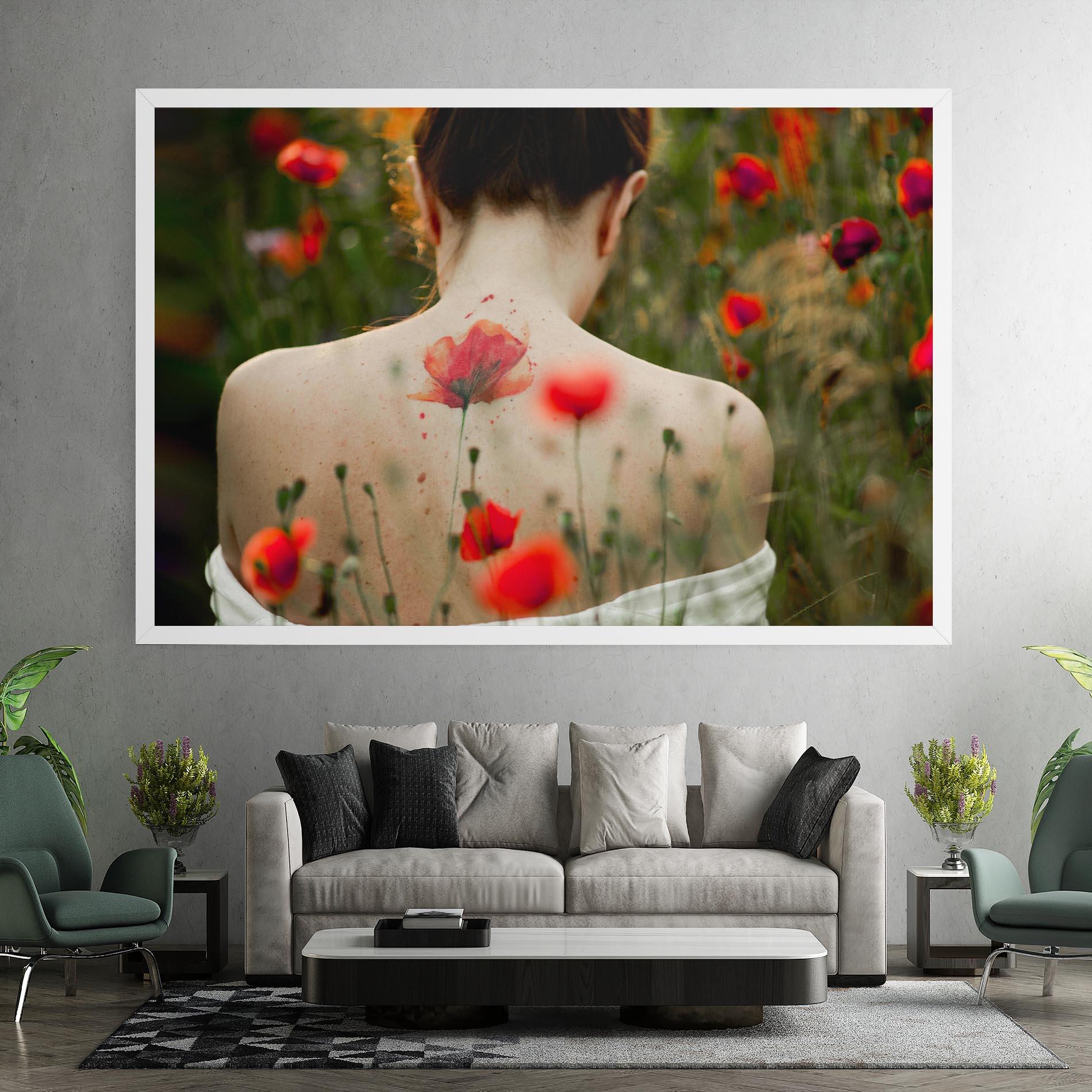 Tablou Canvas Poppy Tattoo mockup 7