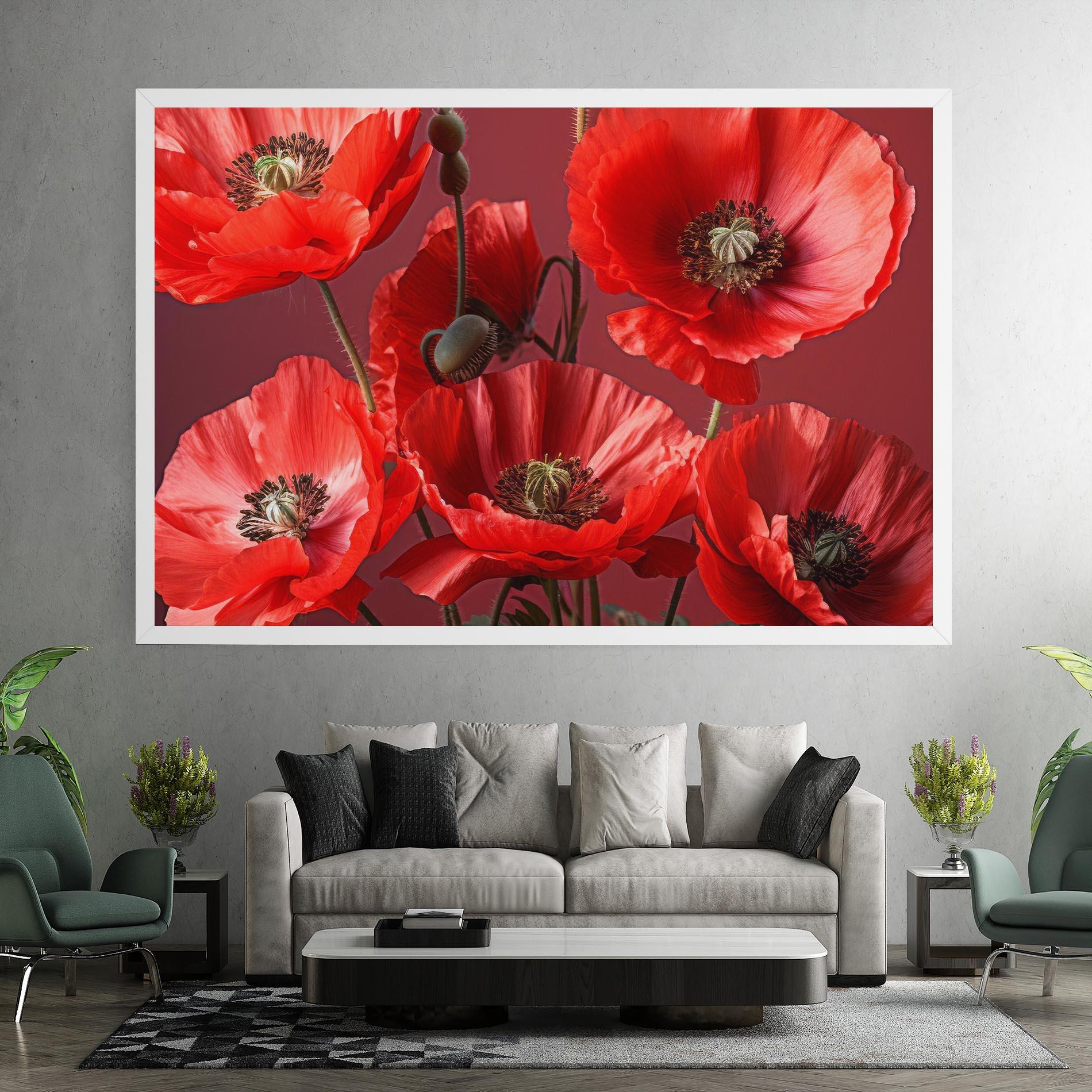 Tablou Canvas Red Poppies mockup 7