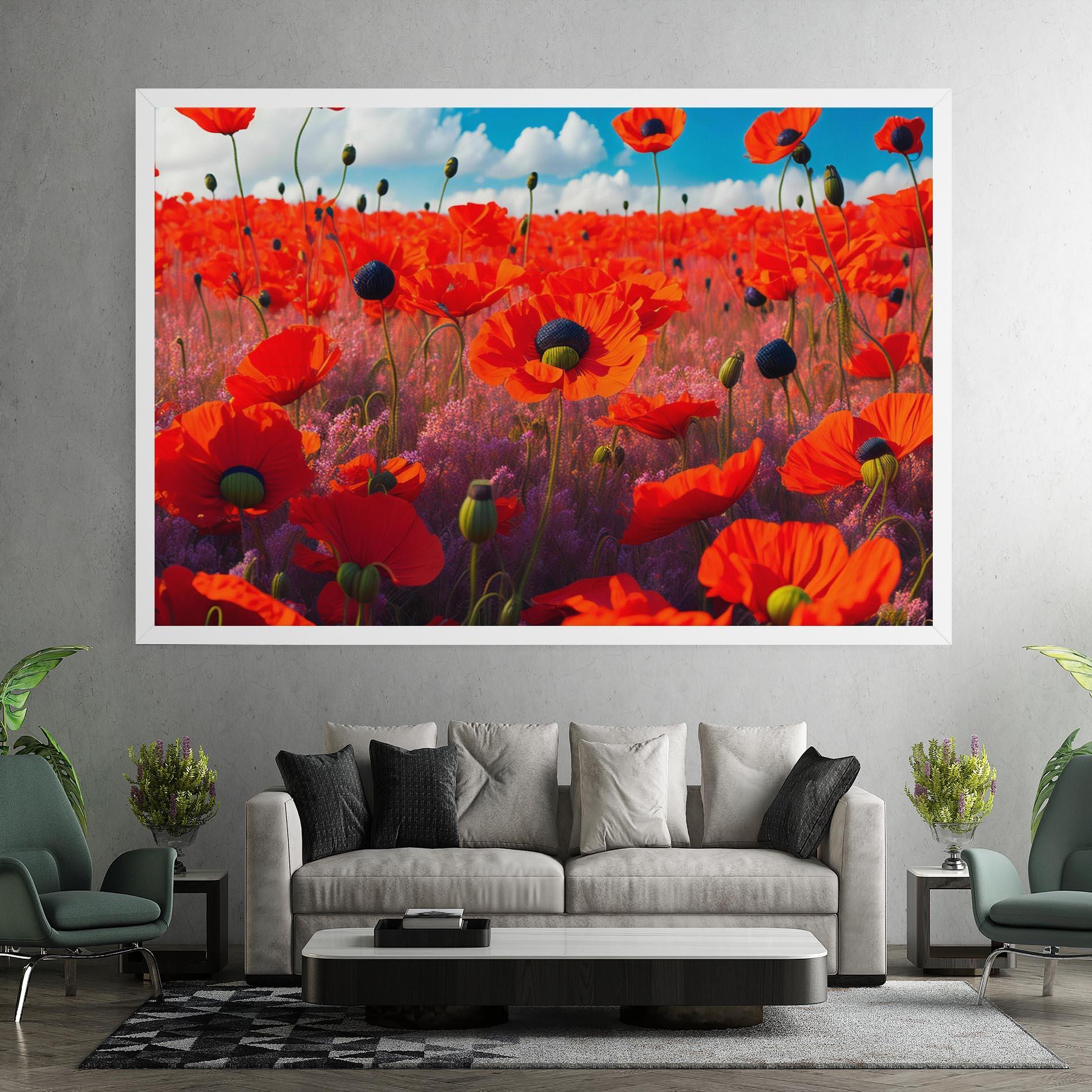 Tablou Canvas Wild Poppies mockup 7