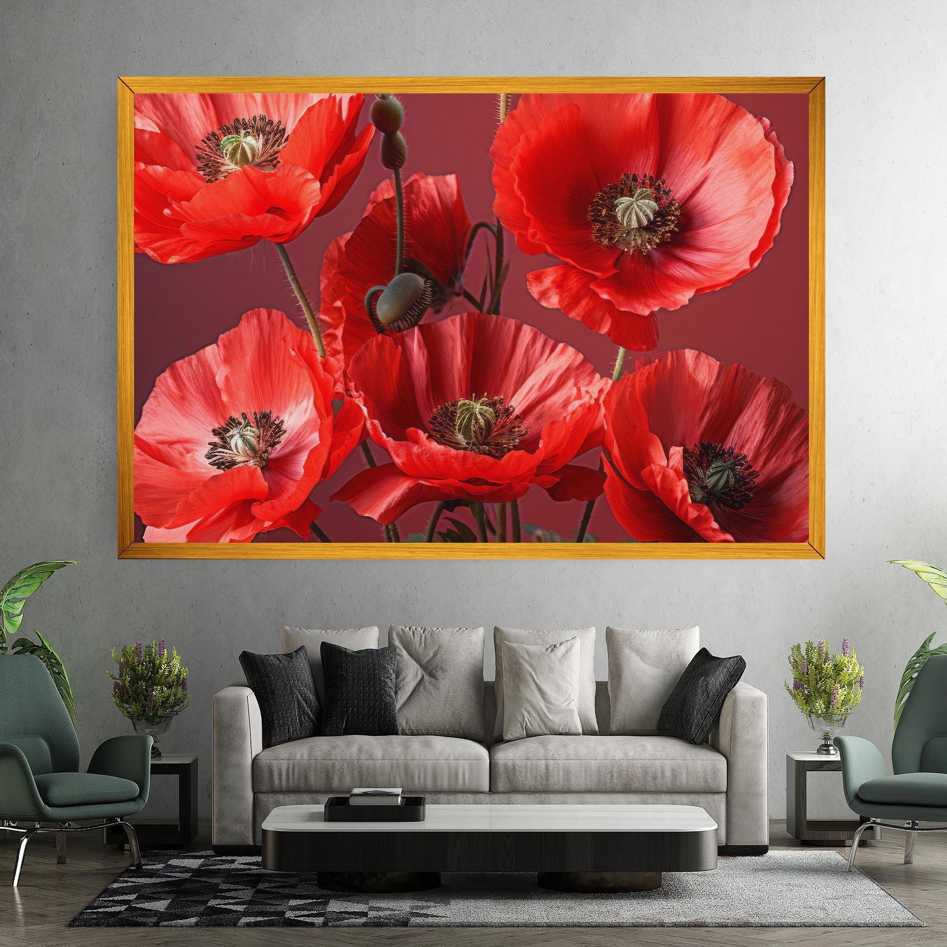 Tablou Canvas Red Poppies mockup 7