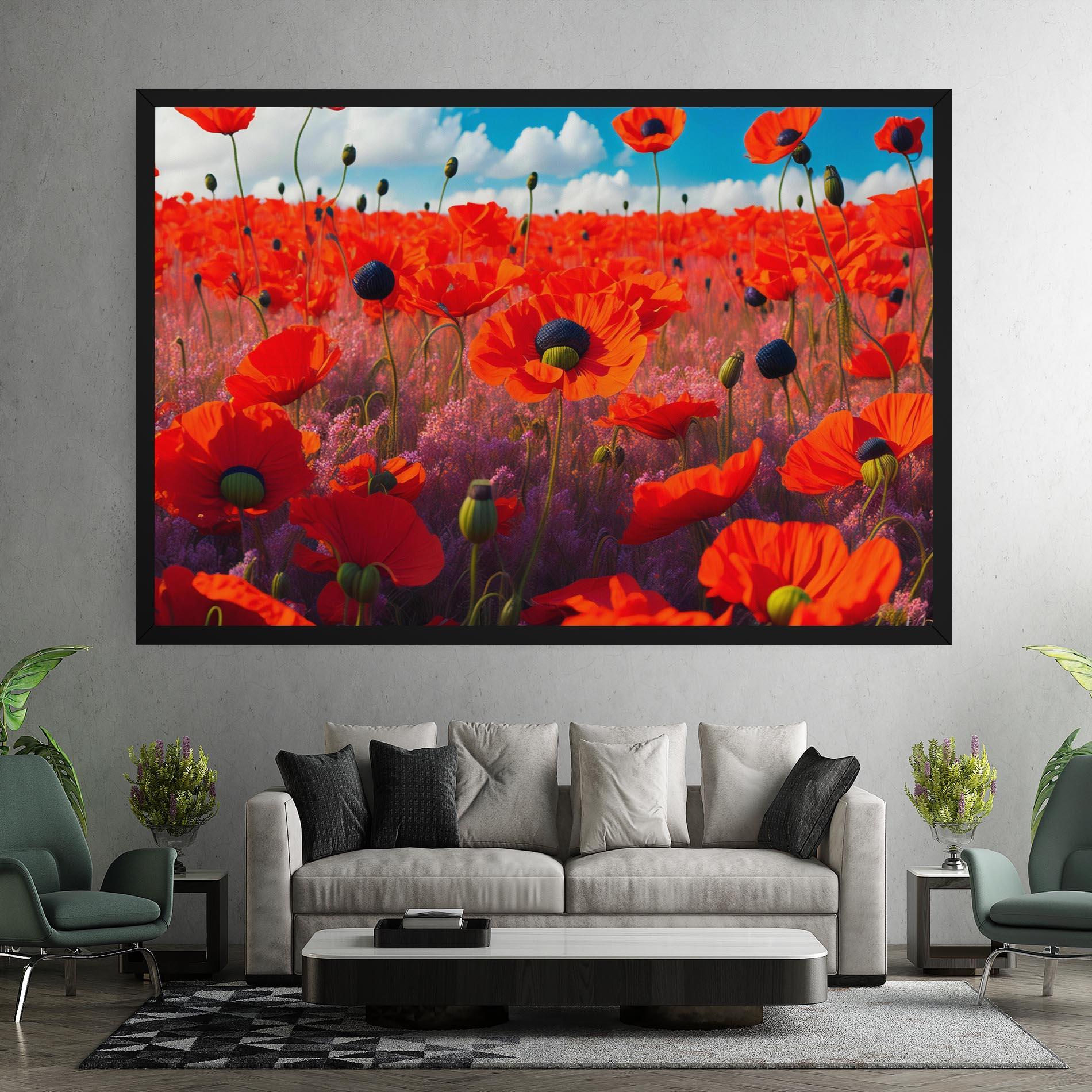 Tablou Canvas Wild Poppies mockup 7
