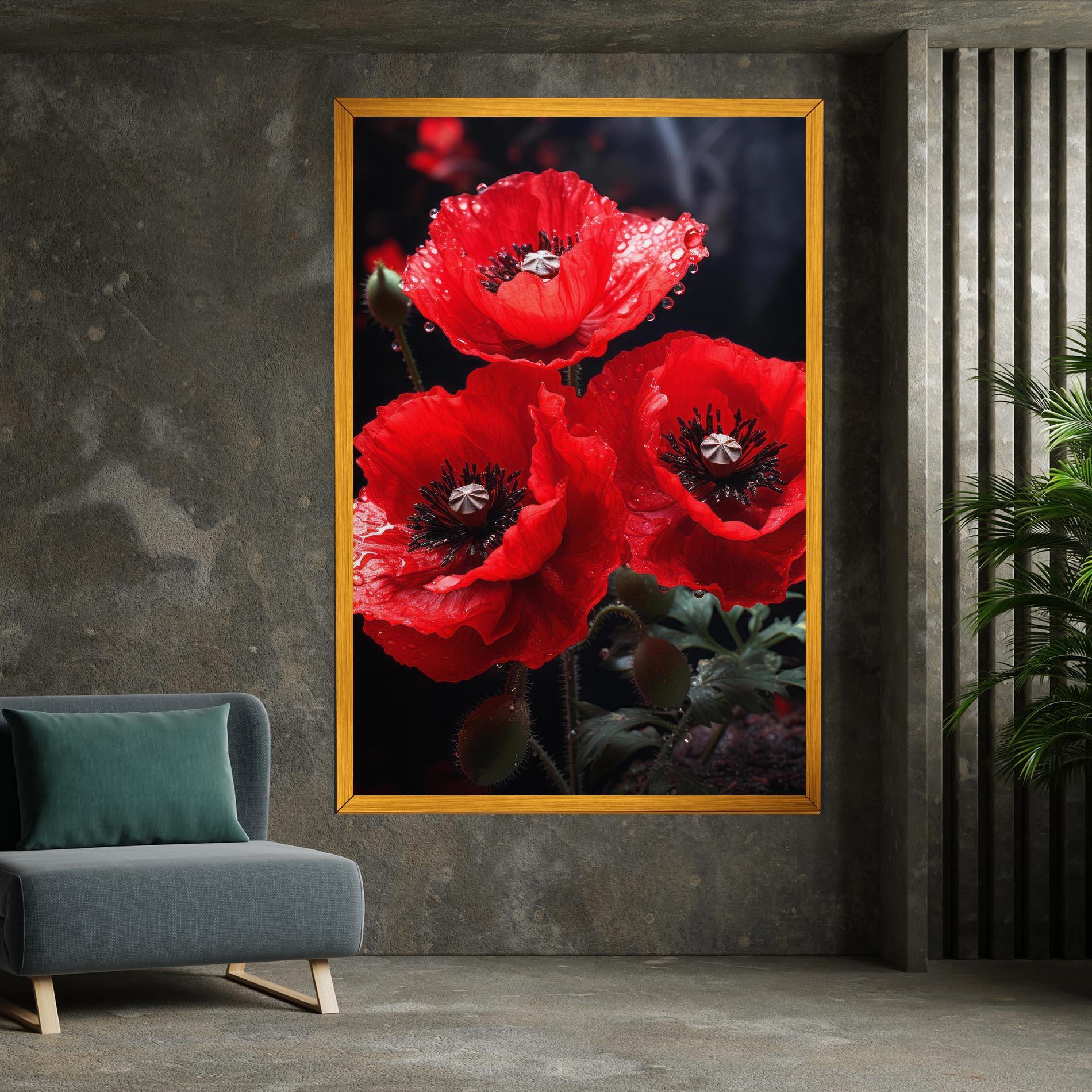 Tablou Canvas Red Poppy mockup 7