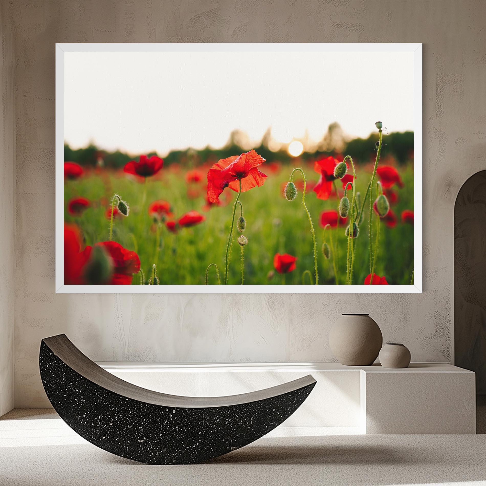 Tablou Canvas Poppies Field mockup 8