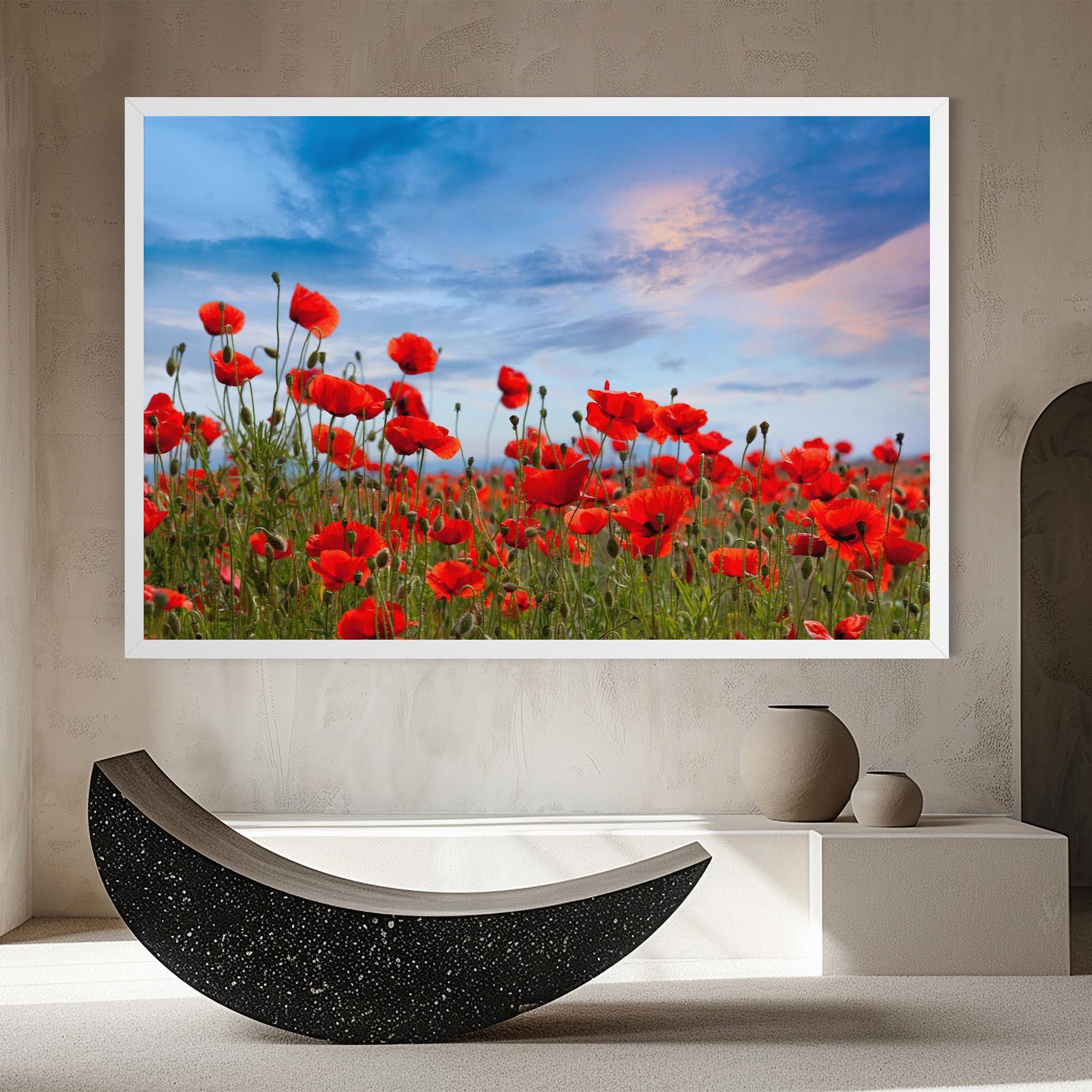 Tablou Canvas Poppy Field mockup 8