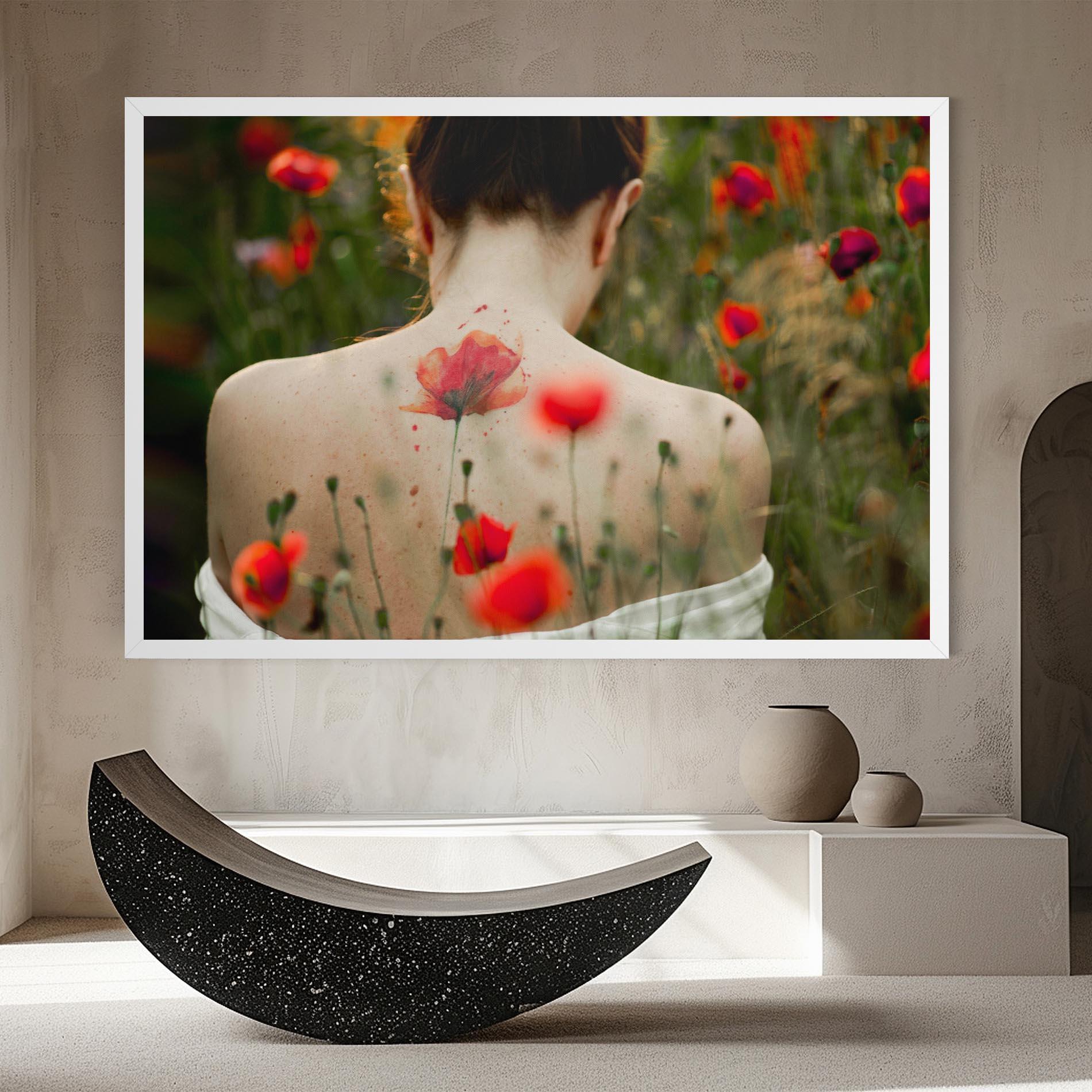 Tablou Canvas Poppy Tattoo mockup 8