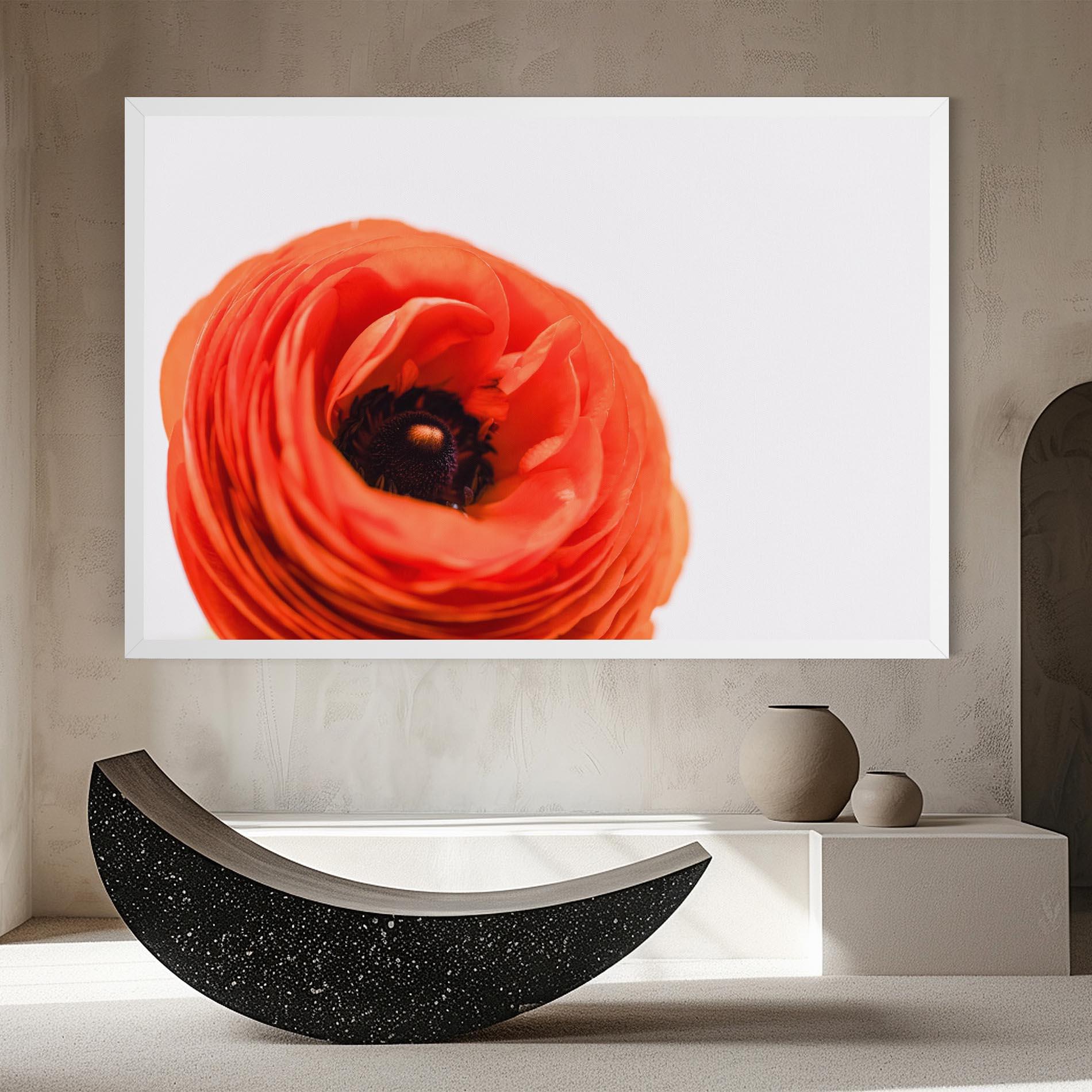 Tablou Canvas Pretty Red Poppy mockup 8