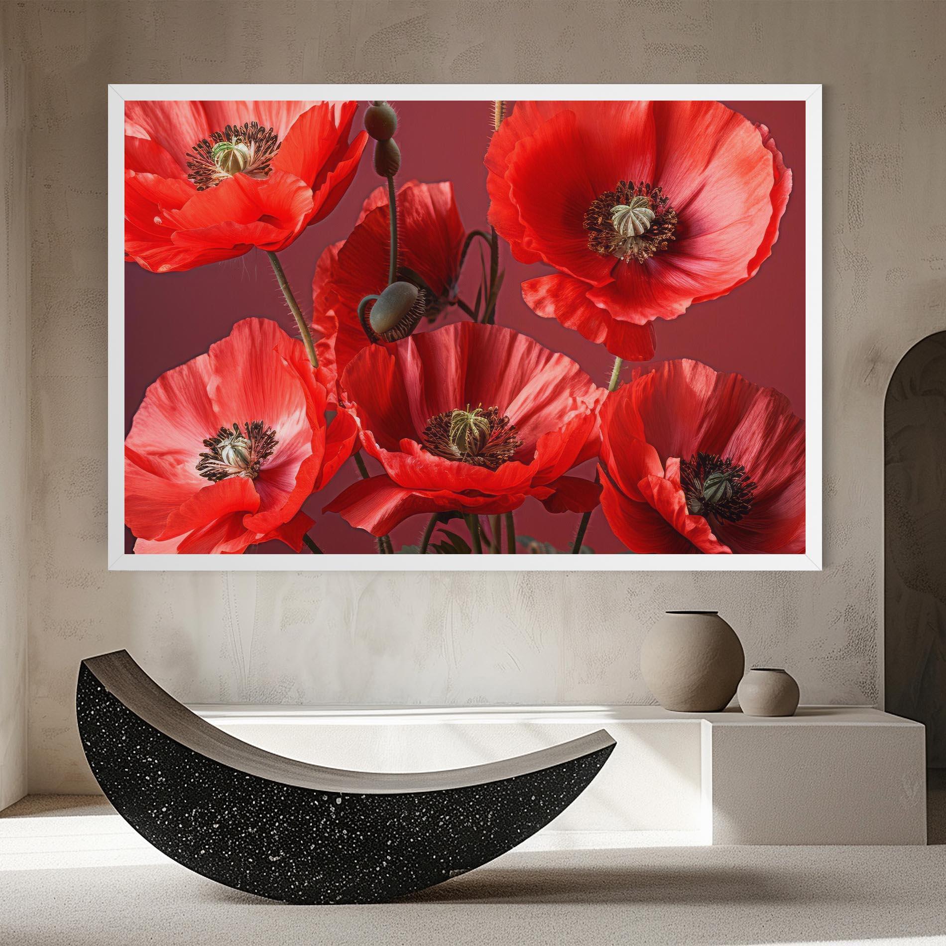 Tablou Canvas Red Poppies mockup 8